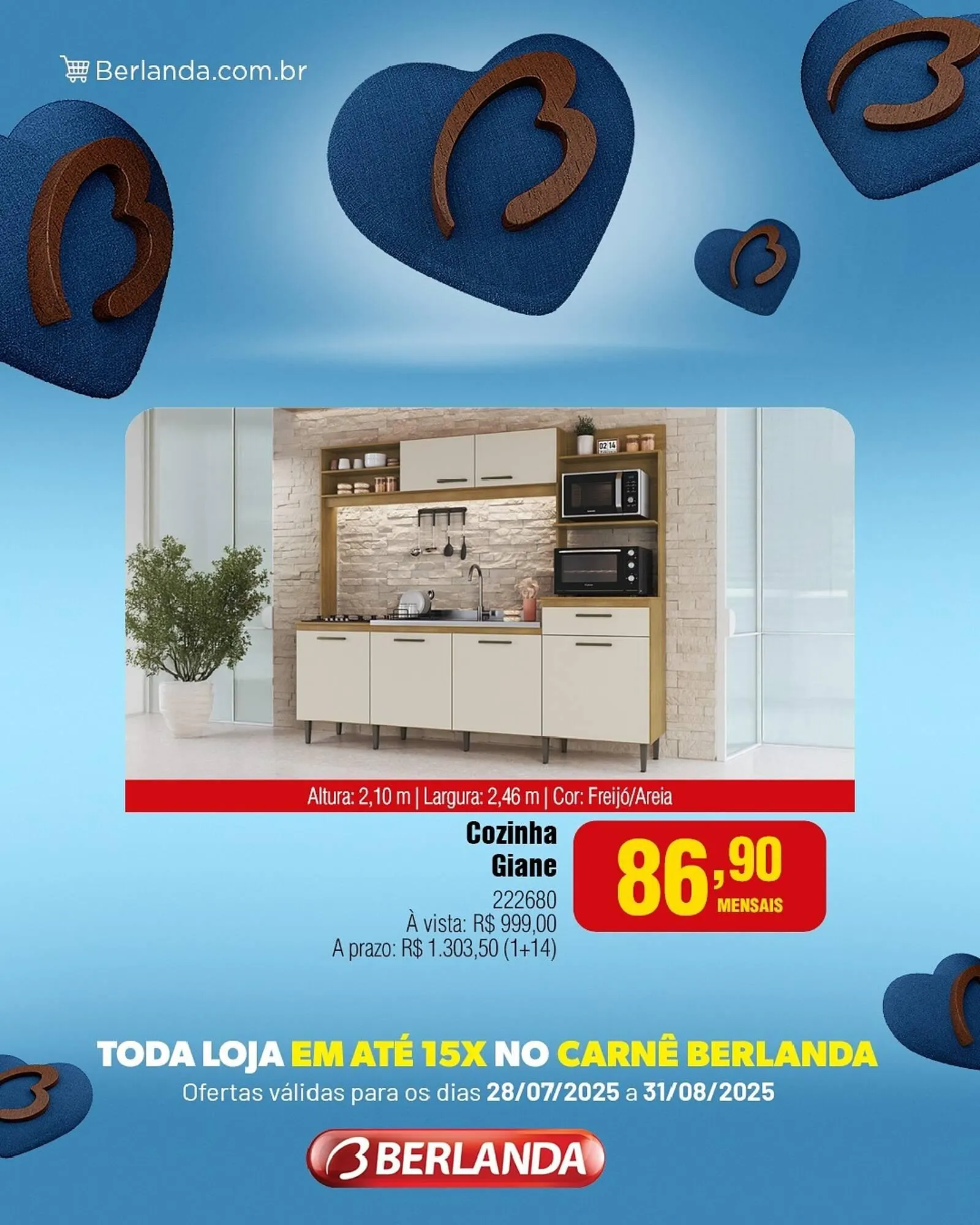 Encarte de Catálogo Berlanda 12 de agosto até 31 de agosto 2025 - Pagina 3