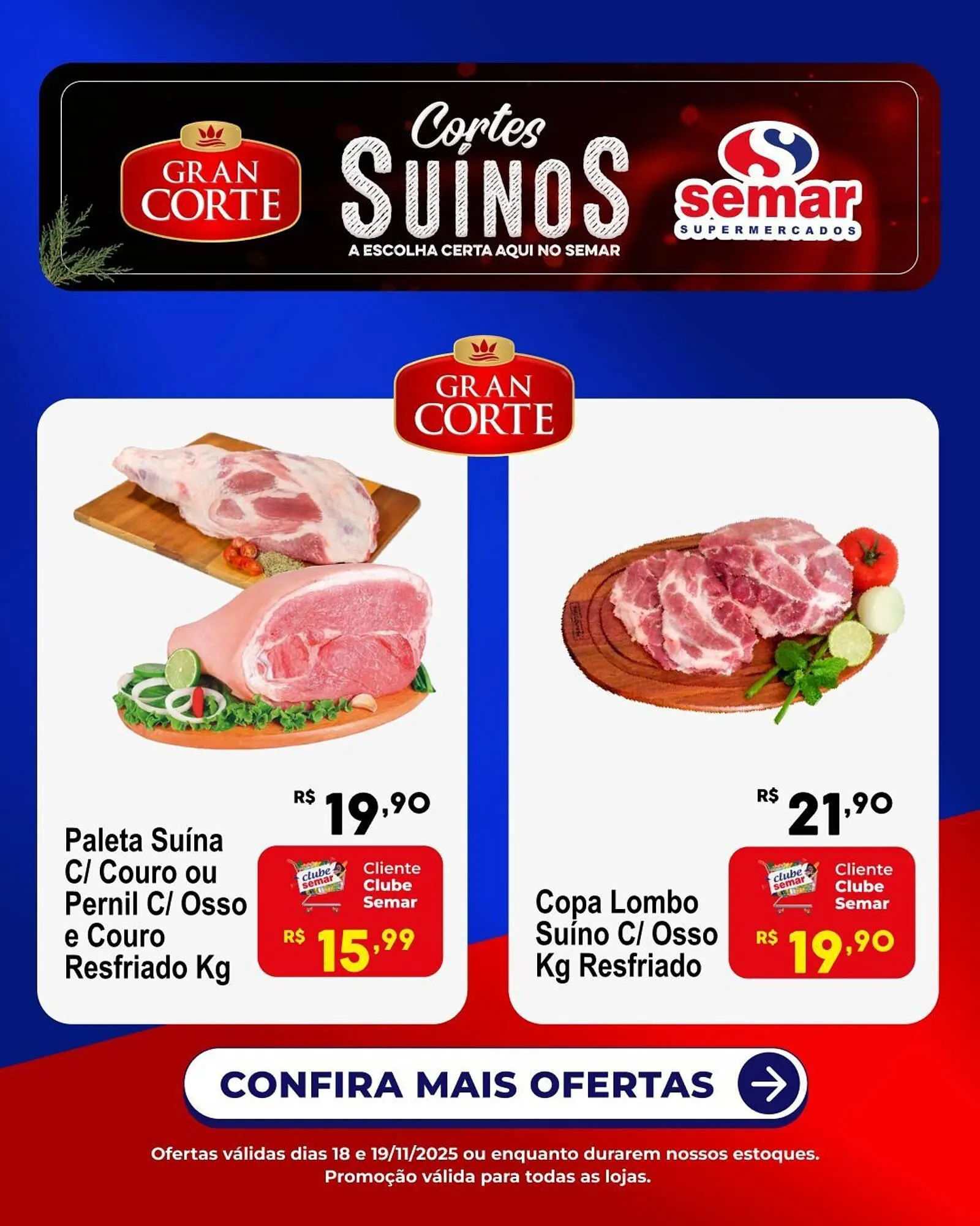 Encarte de Folheto Semar Supermercado 18 de novembro até 19 de novembro 2025 - Pagina 1