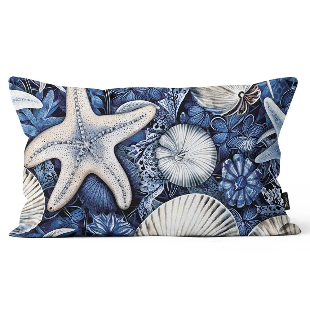 Capa Almofada Rinzeira Marítima MA2412 Microfibra 30x50cm MA2412 - Tuti Gottô