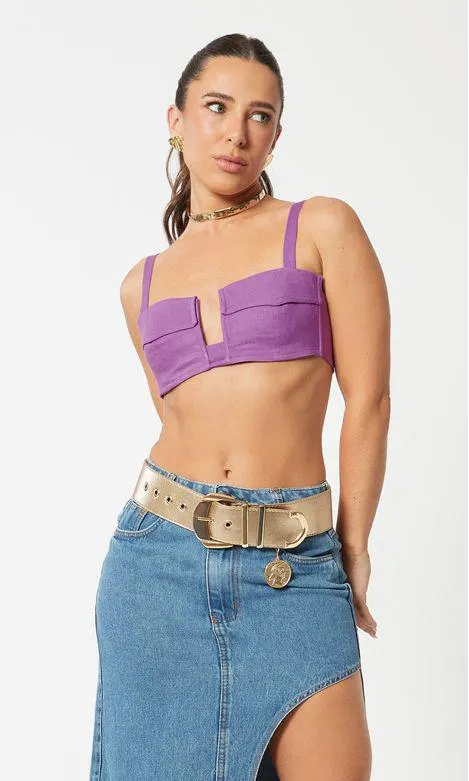 Top Linho Estilo Utilitário - Boreal