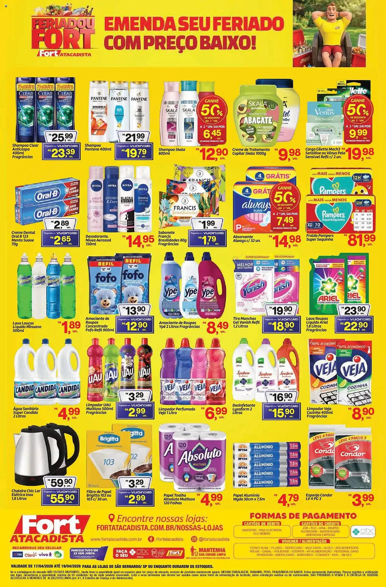Encarte de Tabloide Fort Atacadista 17 de abril até 19 de abril 2026 - Pagina 4
