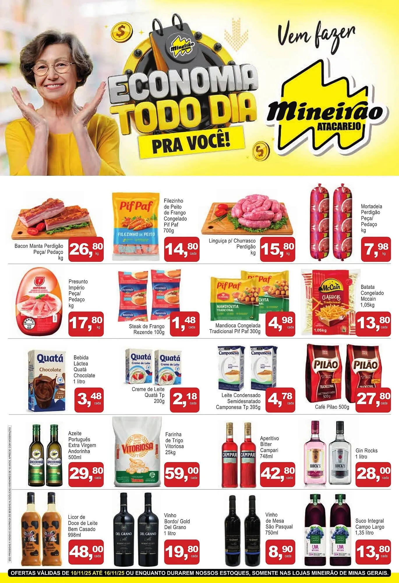 Encarte de Folheto Mineirão Atacarejo 10 de novembro até 16 de novembro 2025 - Pagina 1