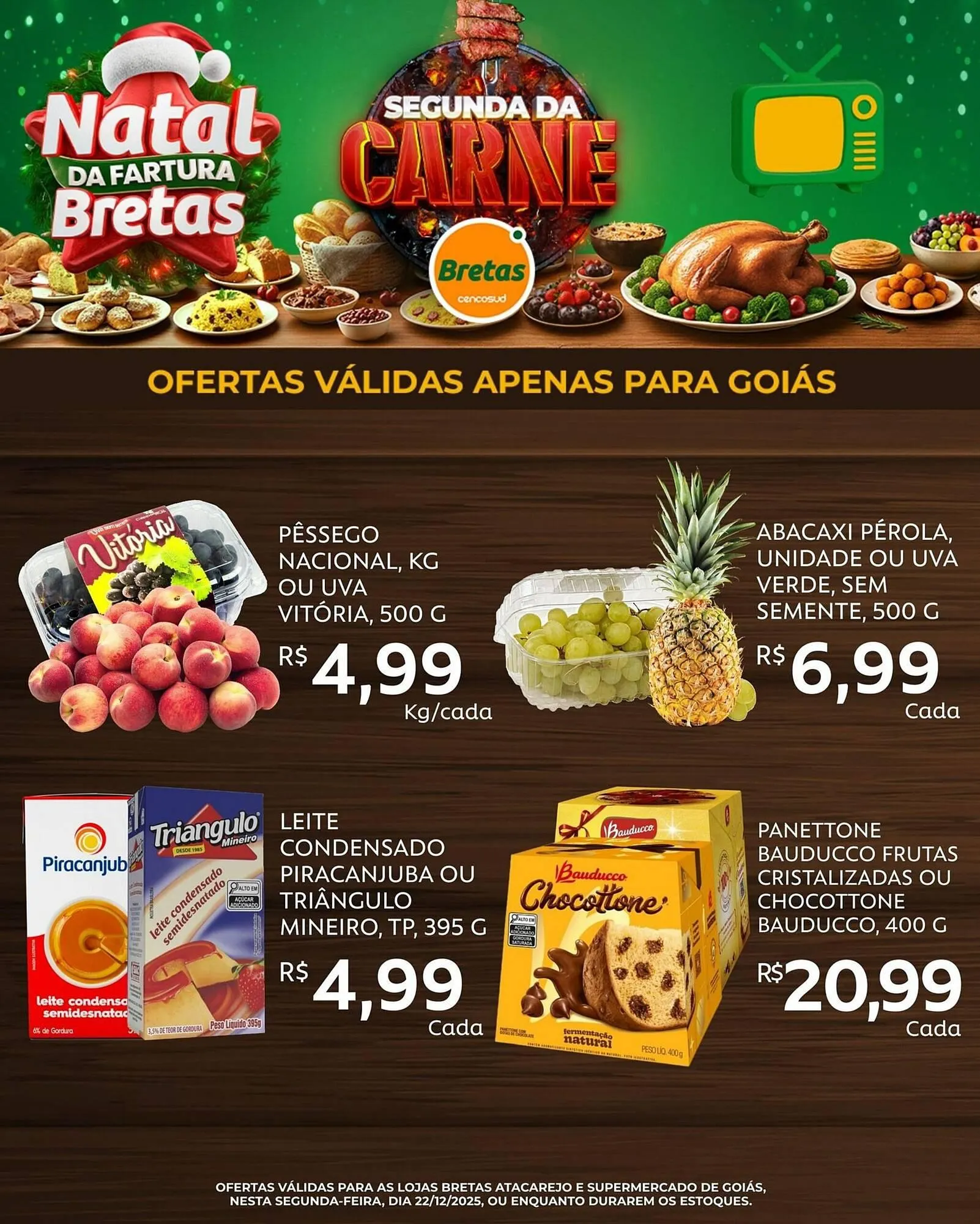 Encarte de Catálogo Supermercados Bretas 22 de dezembro até 24 de dezembro 2025 - Pagina 1