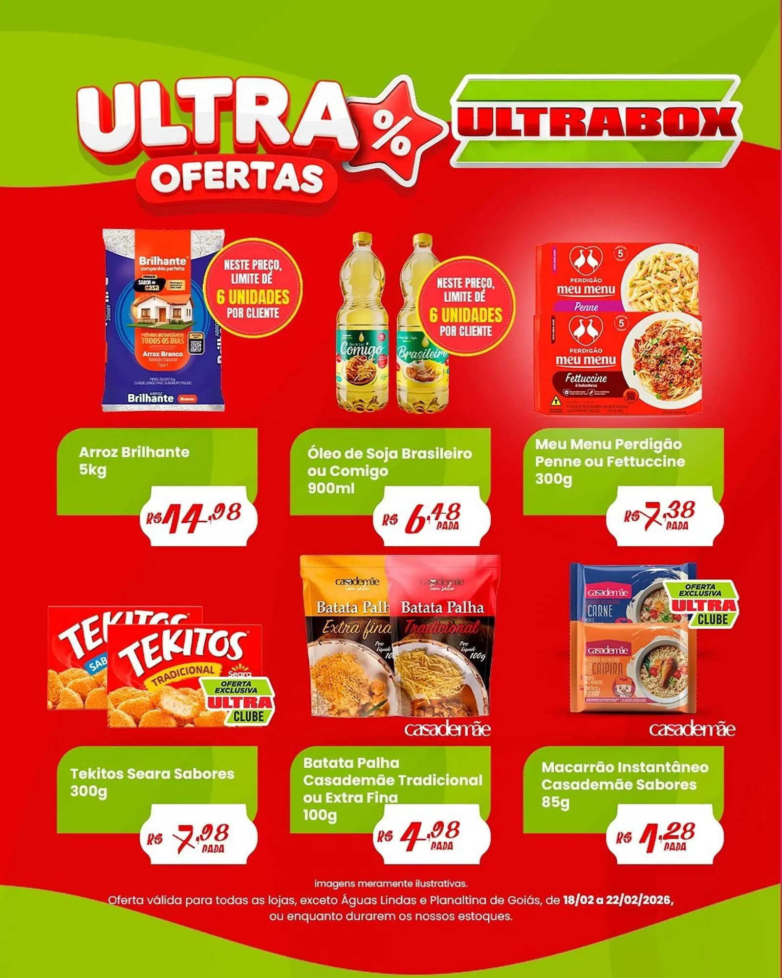 Encarte de Panfleto Ultrabox 18 de fevereiro até 22 de fevereiro 2026 - Pagina 1