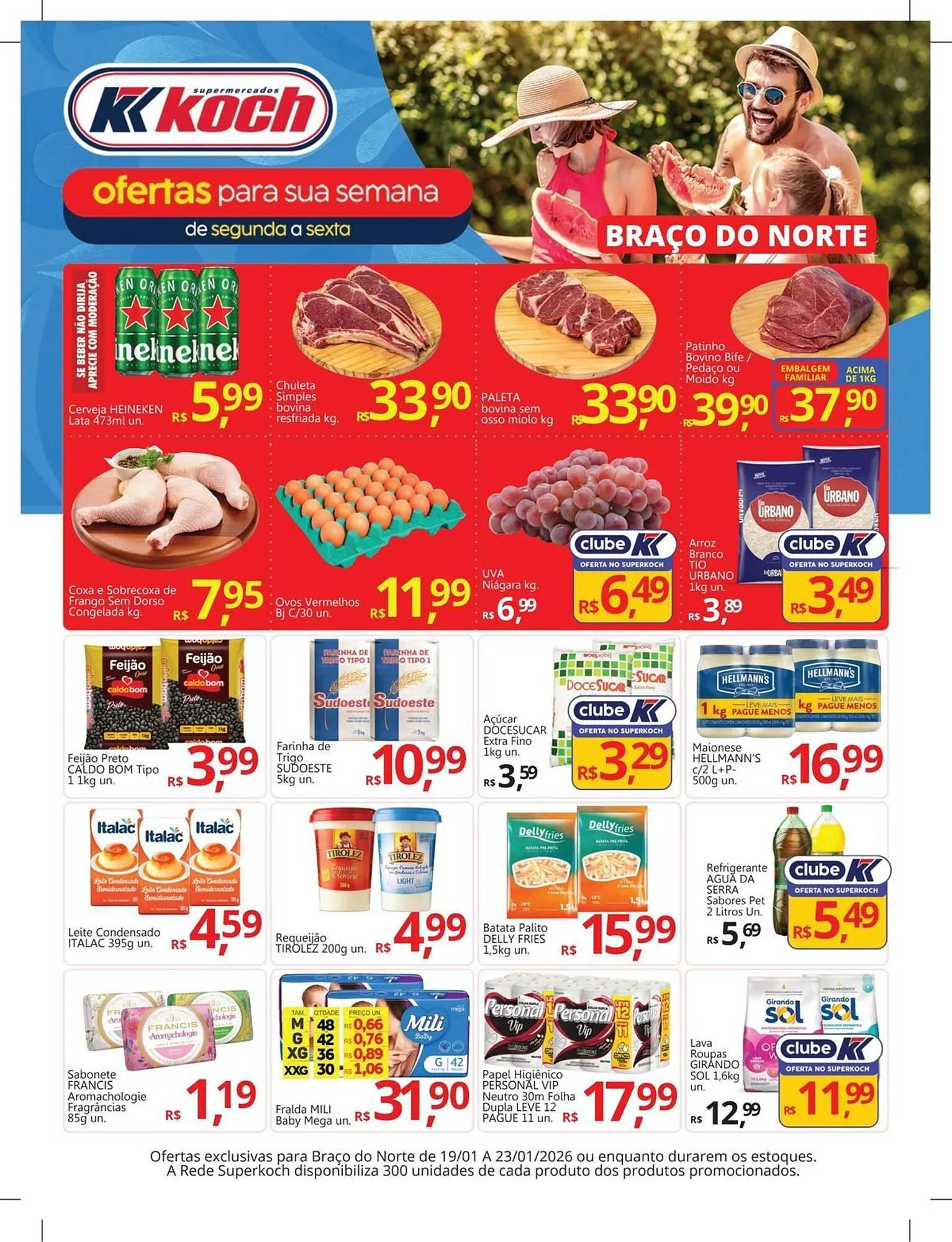Encarte de Catálogo Supermercados Koch 19 de janeiro até 23 de janeiro 2026 - Pagina 1