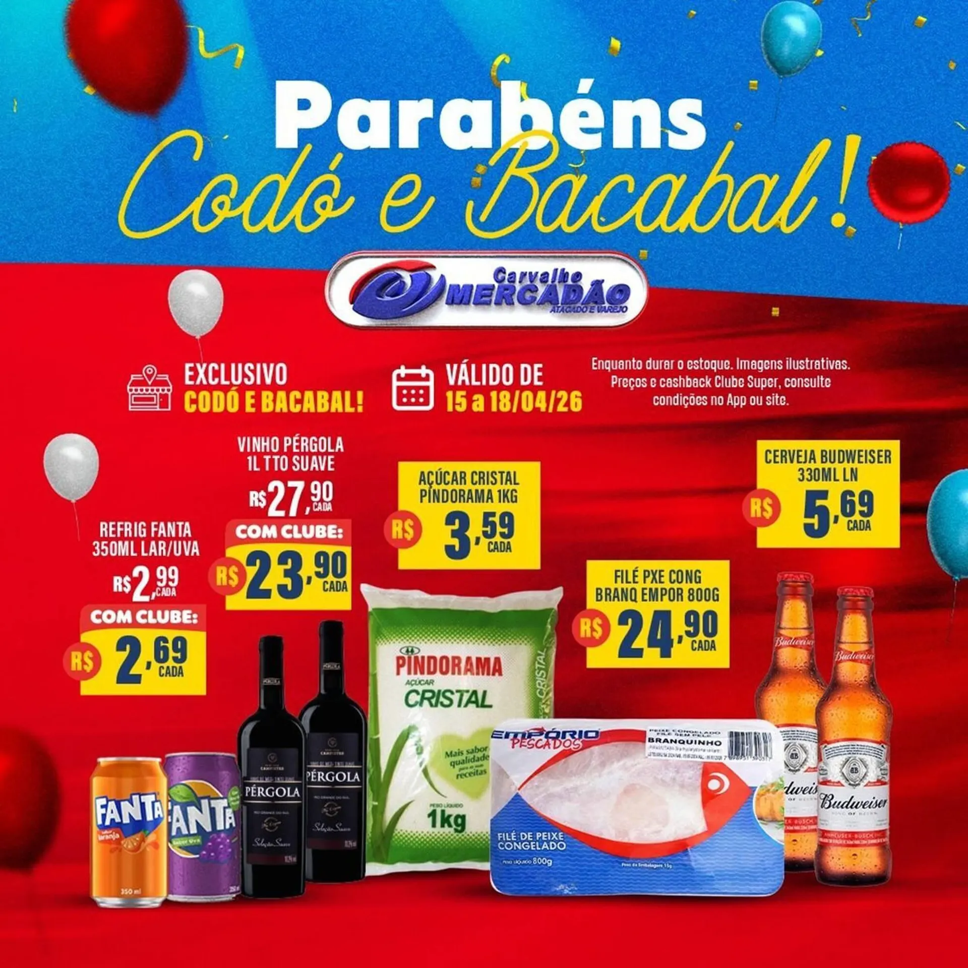 Encarte de Catálogo Carvalho Supermercado 15 de abril até 18 de abril 2026 - Pagina 2