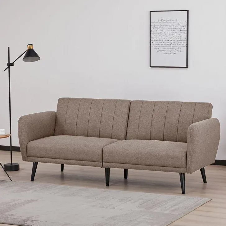 Sofá-Cama 3 Lugares Casal Alur Bege