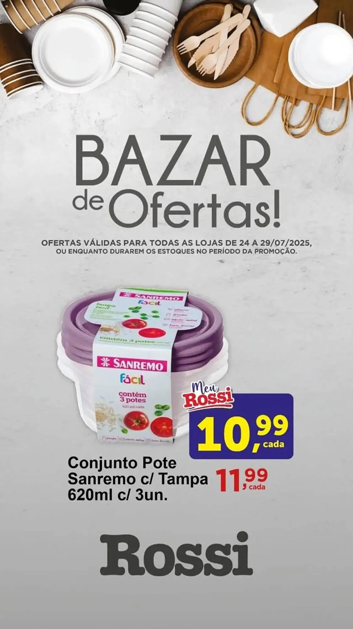 Encarte de Catálogo Rossi Supermercado 24 de julho até 29 de julho 2025 - Pagina 3