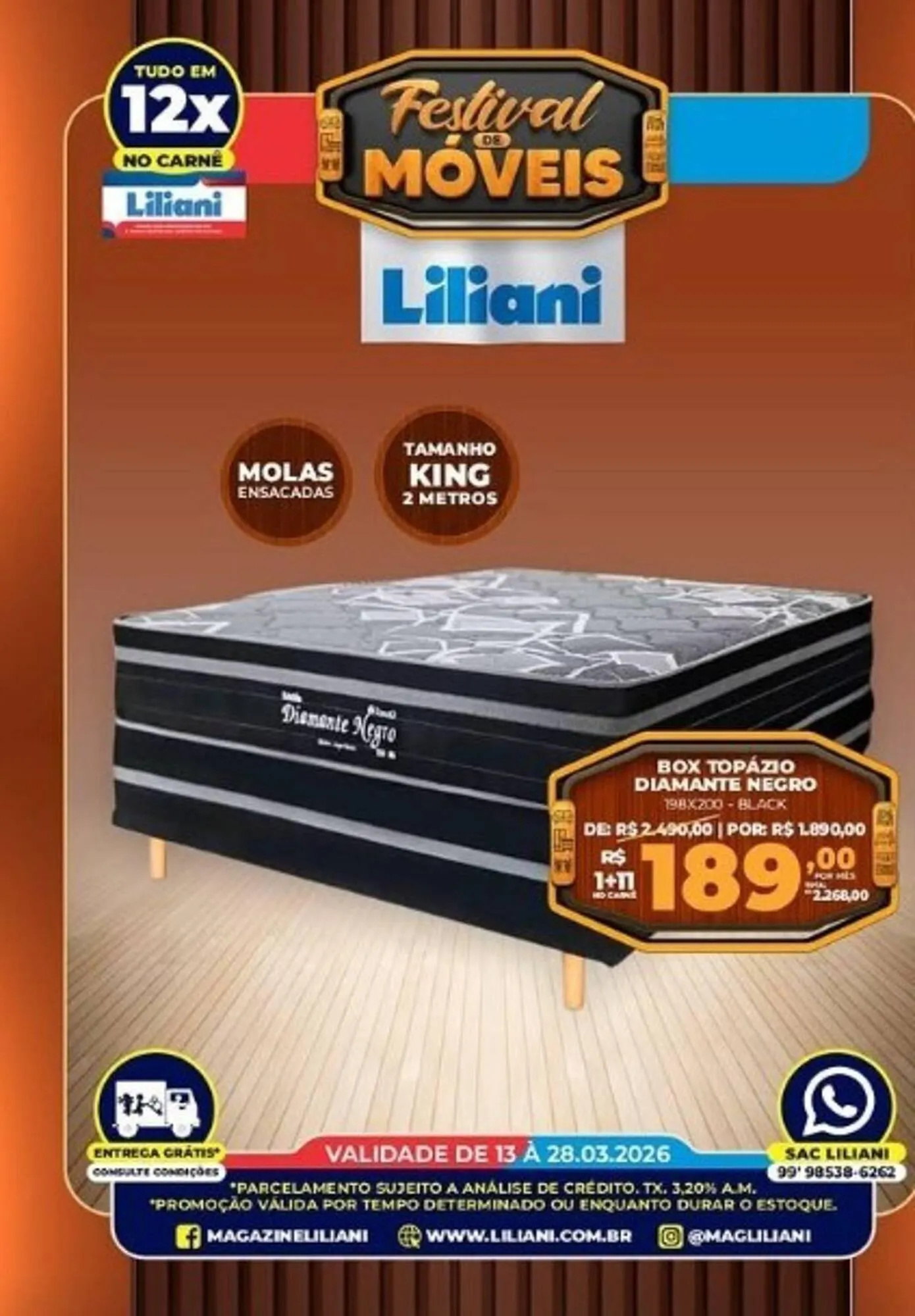 Encarte de Magazine Liliani 27 de março até 28 de março 2026 - Pagina 7