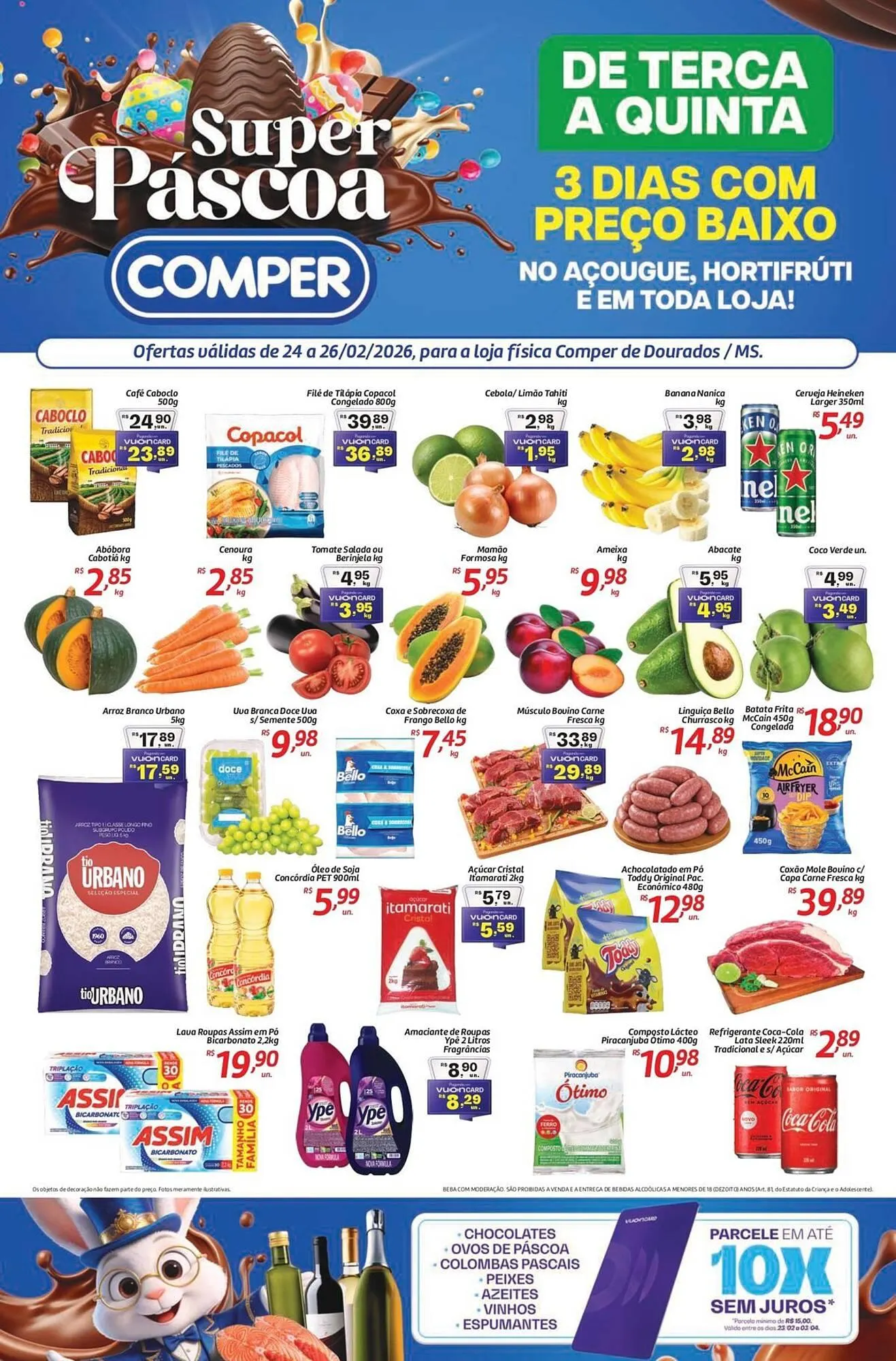 Encarte de Folheto Comper 24 de fevereiro até 26 de fevereiro 2026 - Pagina 1