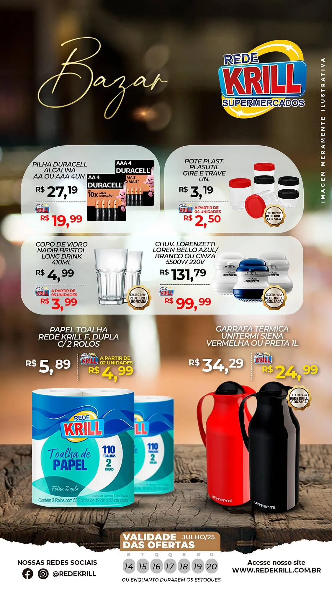 Encarte de Catálogo Rede Krill 14 de julho até 20 de julho 2025 - Pagina 1