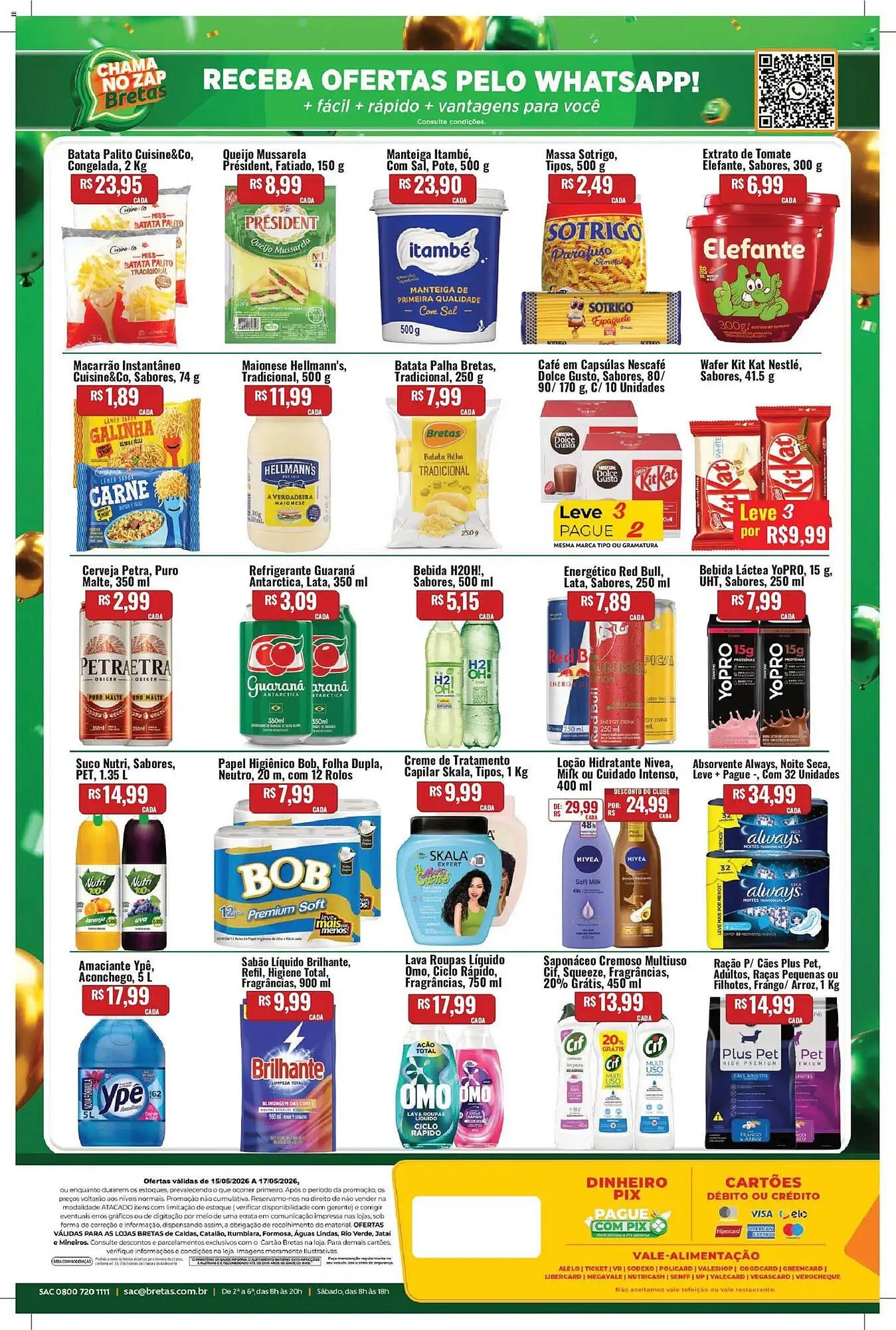 Encarte de Catálogo Supermercados Bretas 15 de maio até 18 de maio 2026 - Pagina 4