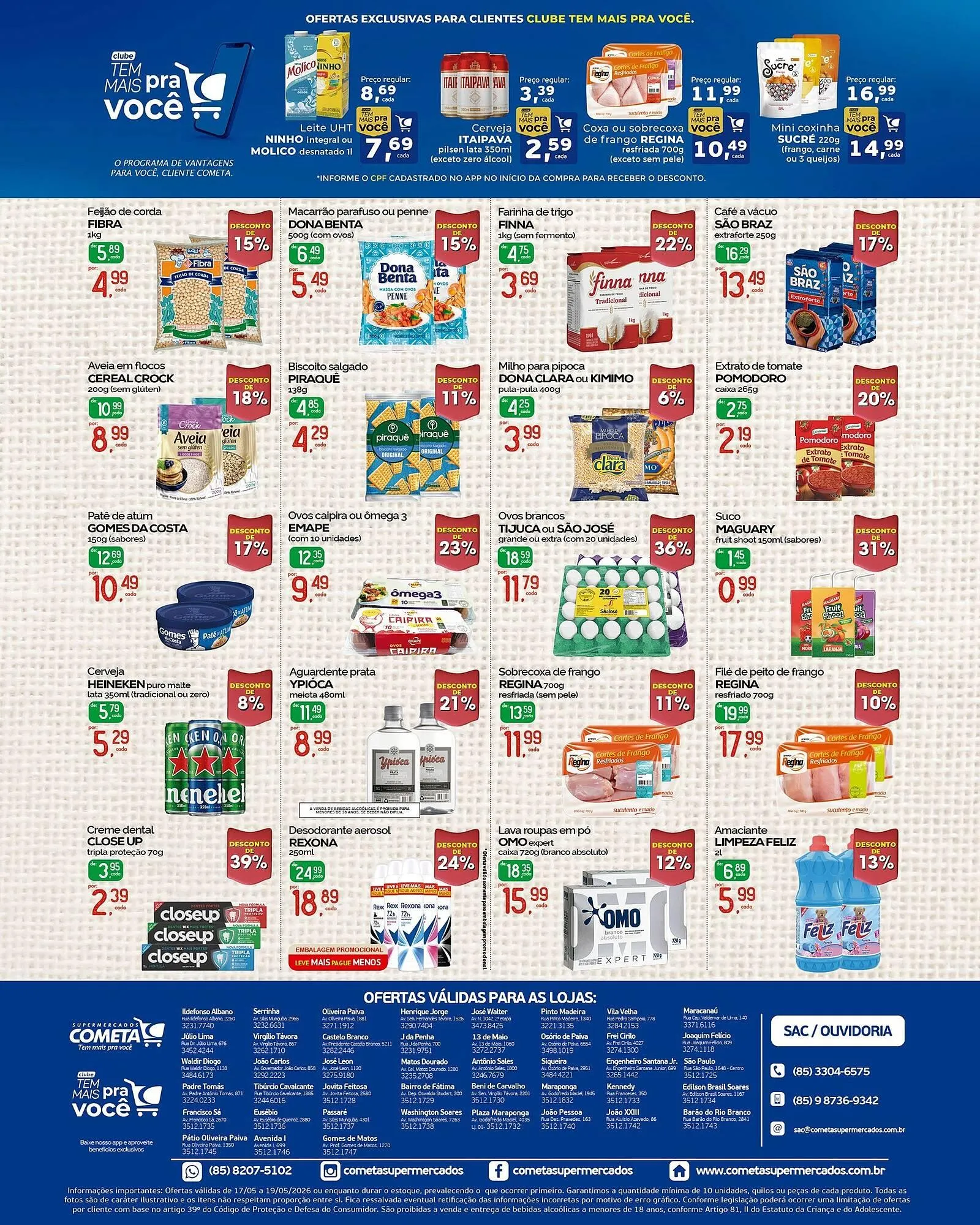 Encarte de Encarte Cometa Supermercados 17 de maio até 19 de maio 2026 - Pagina 2