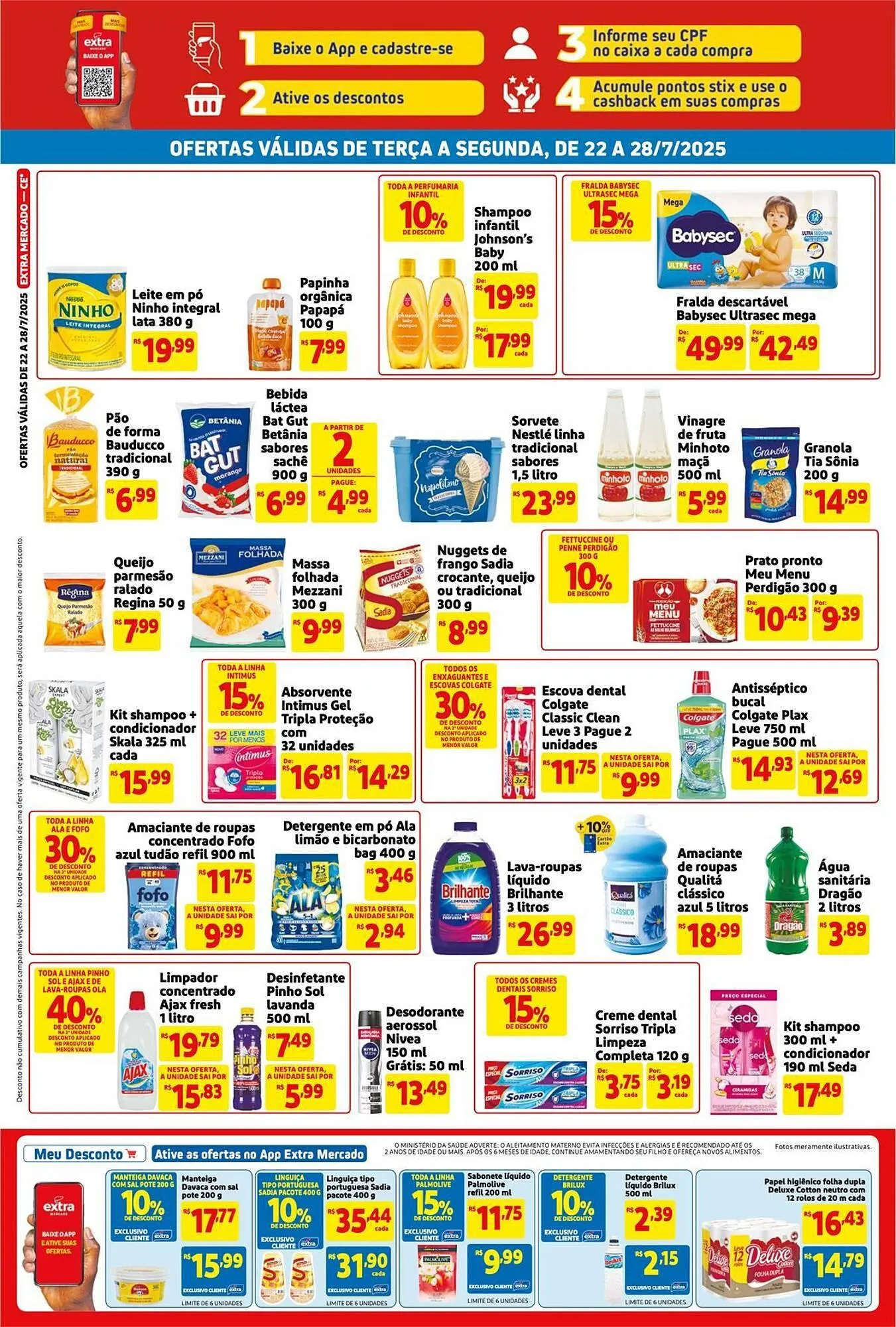 Encarte de Catálogo Extra 22 de julho até 28 de julho 2025 - Pagina 2