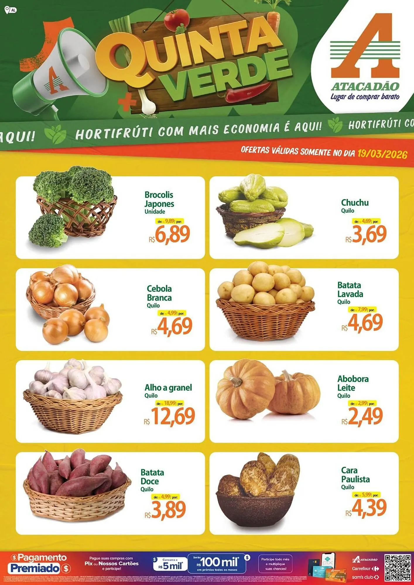 Encarte de Folheto Atacadão 19 de março até 20 de março 2026 - Pagina 1