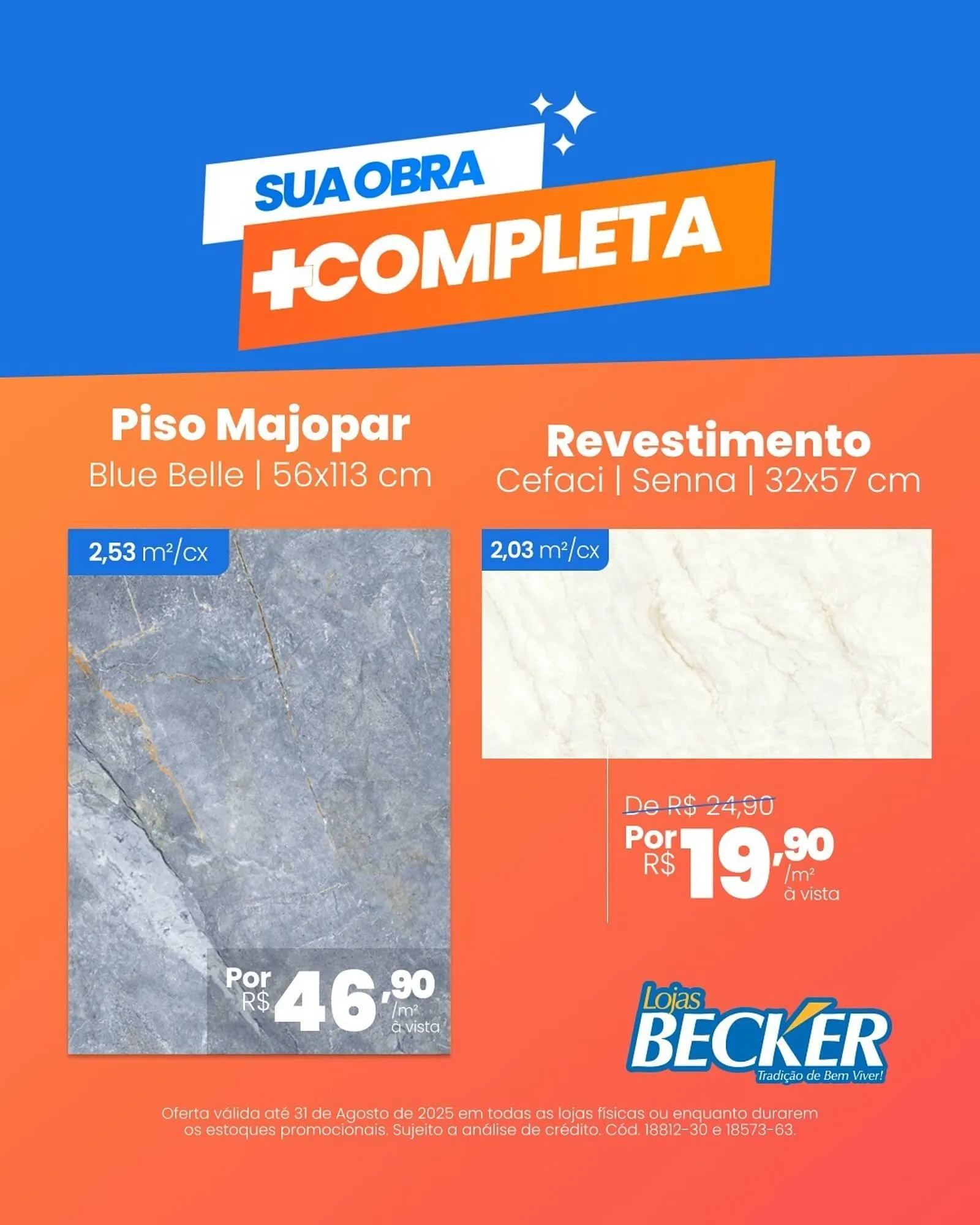 Encarte de Catálogo Lojas Becker 5 de agosto até 31 de agosto 2025 - Pagina 1