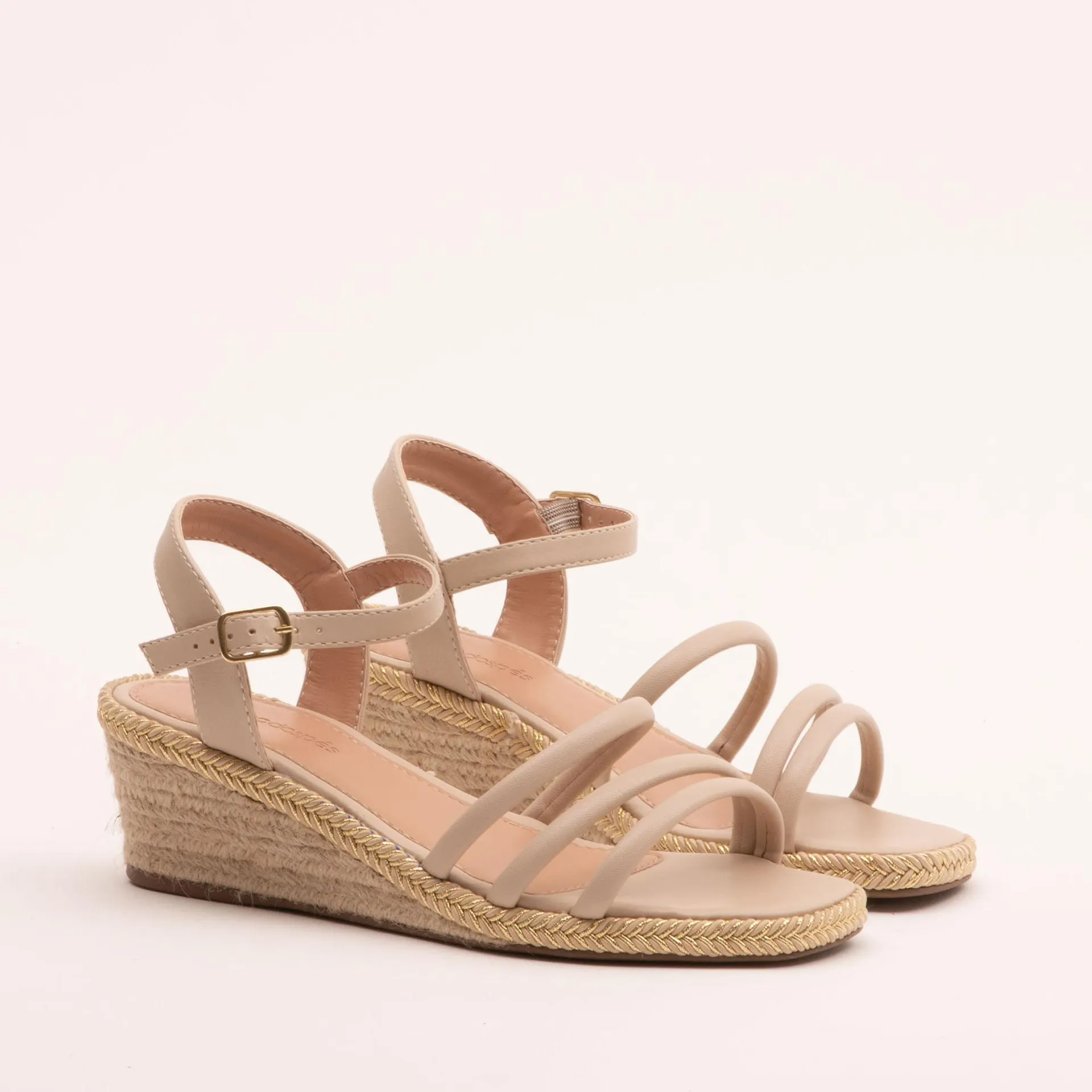 Anabela baixa Natural - MILK