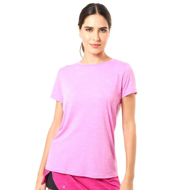 Camiseta Feminina Básica Manga Curta Energy Rosa Bebê