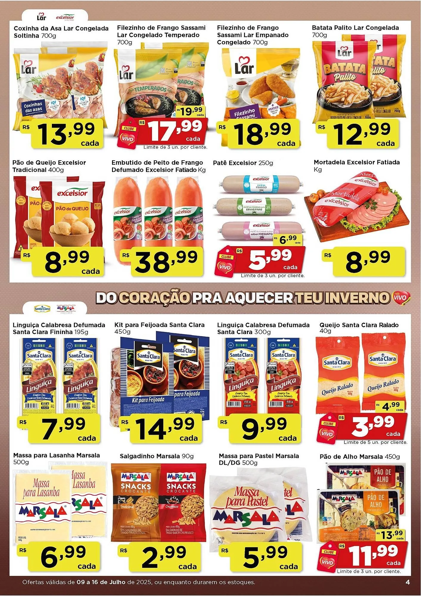 Encarte de Catálogo Rede Vivo 9 de julho até 16 de julho 2025 - Pagina 4