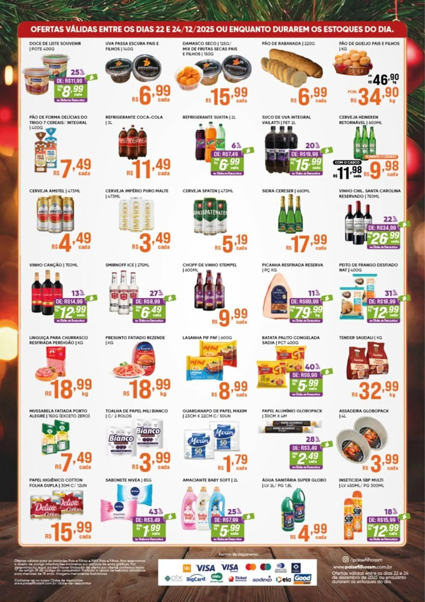 Encarte de Catálogo Pais e Filhos Supermercados 22 de dezembro até 24 de dezembro 2025 - Pagina 2