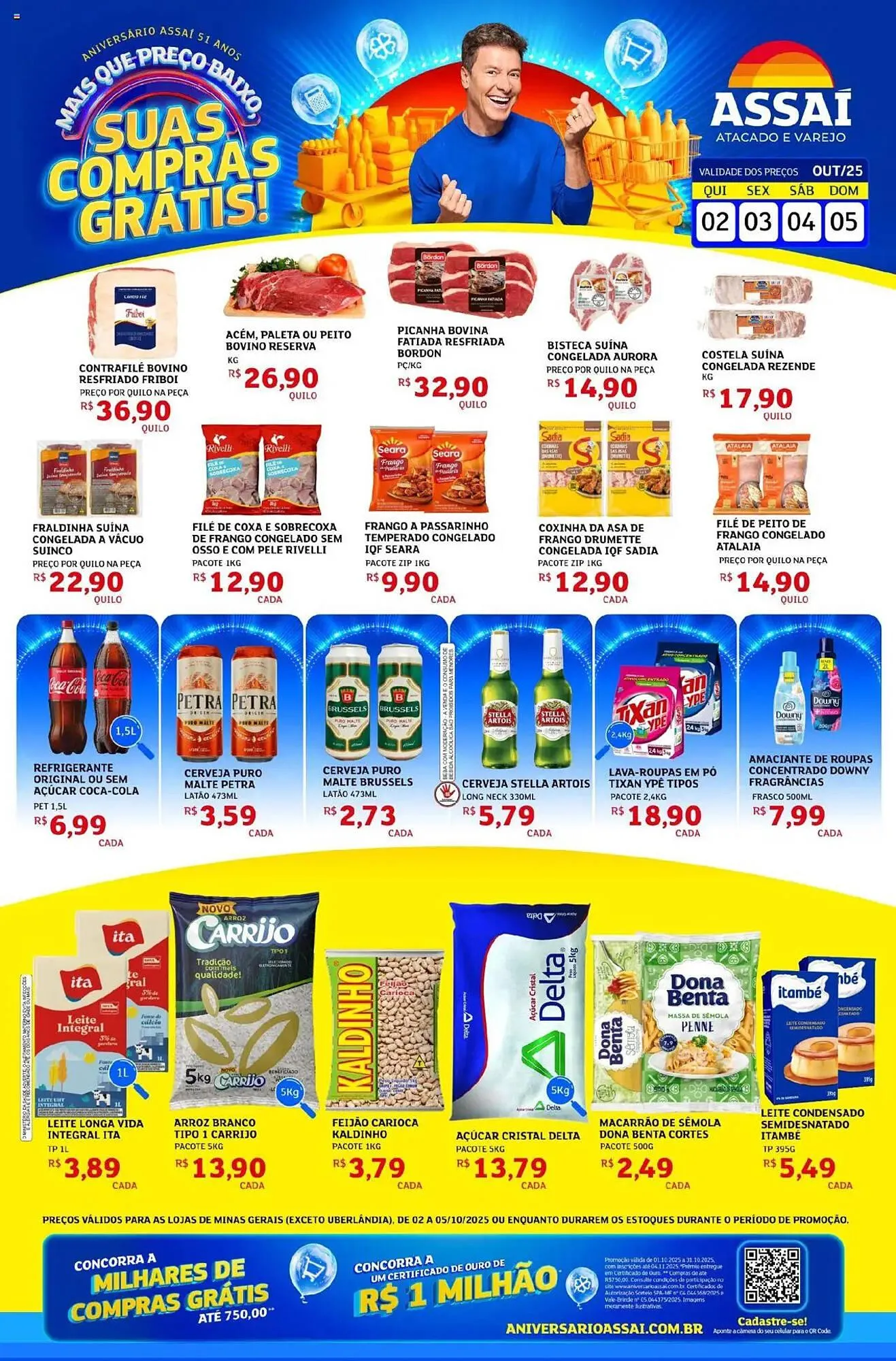 Encarte de Encarte Assaí Atacadista 2 de outubro até 5 de outubro 2025 - Pagina 1