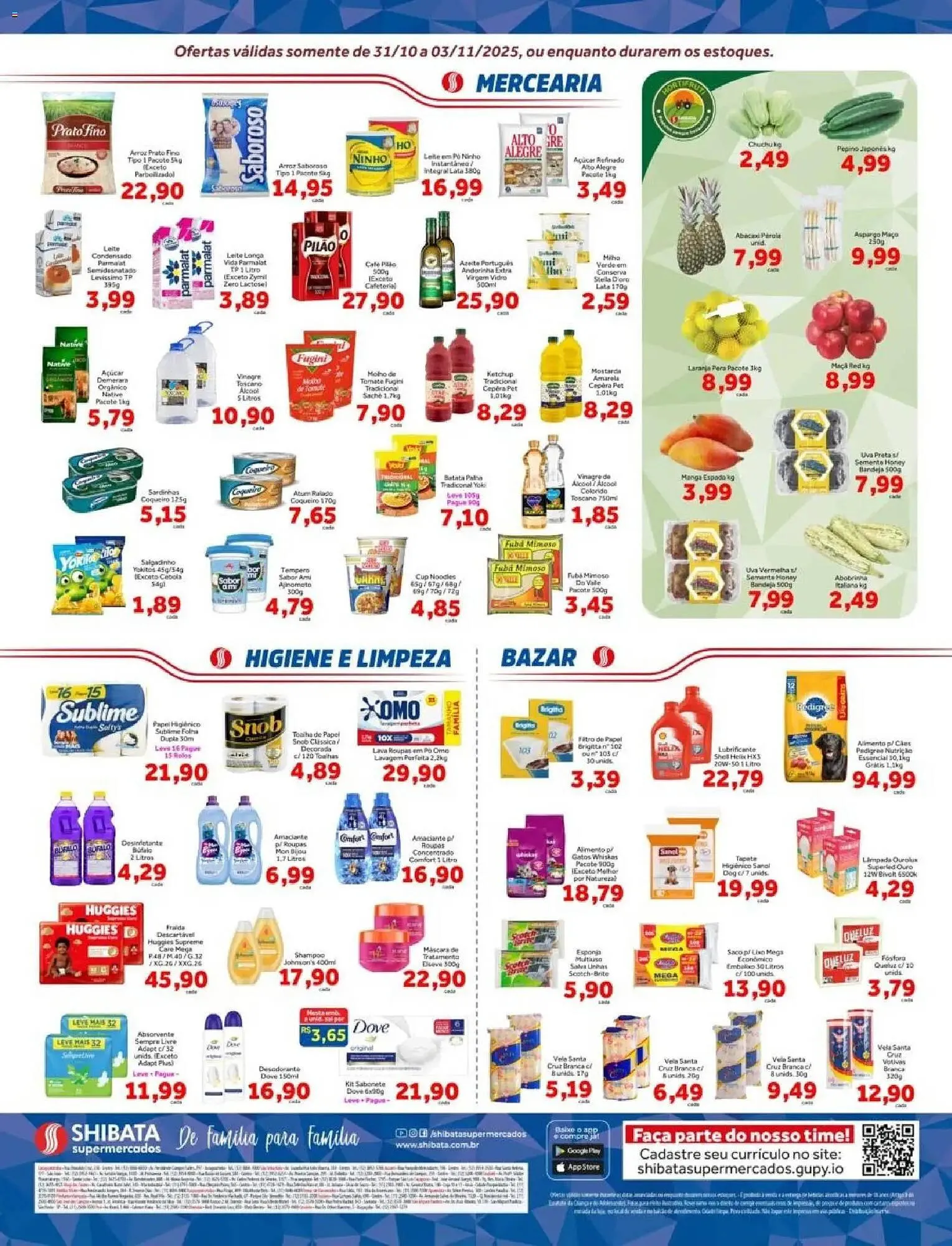 Encarte de Folheto Shibata Supermercados 31 de outubro até 3 de novembro 2025 - Pagina 2
