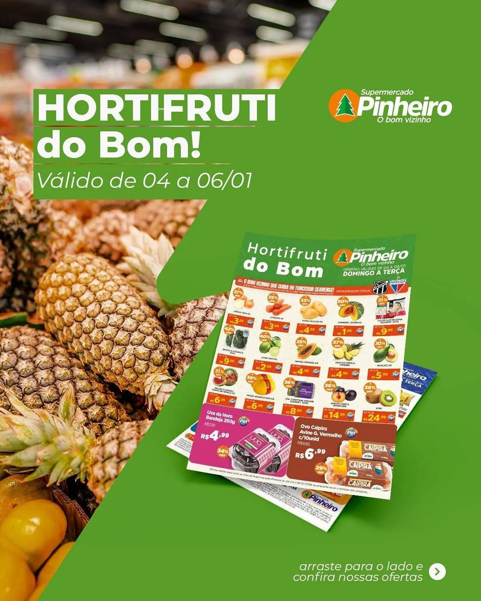 Encarte de Encarte Pinheiro Supermercado 4 de janeiro até 6 de janeiro 2026 - Pagina 1