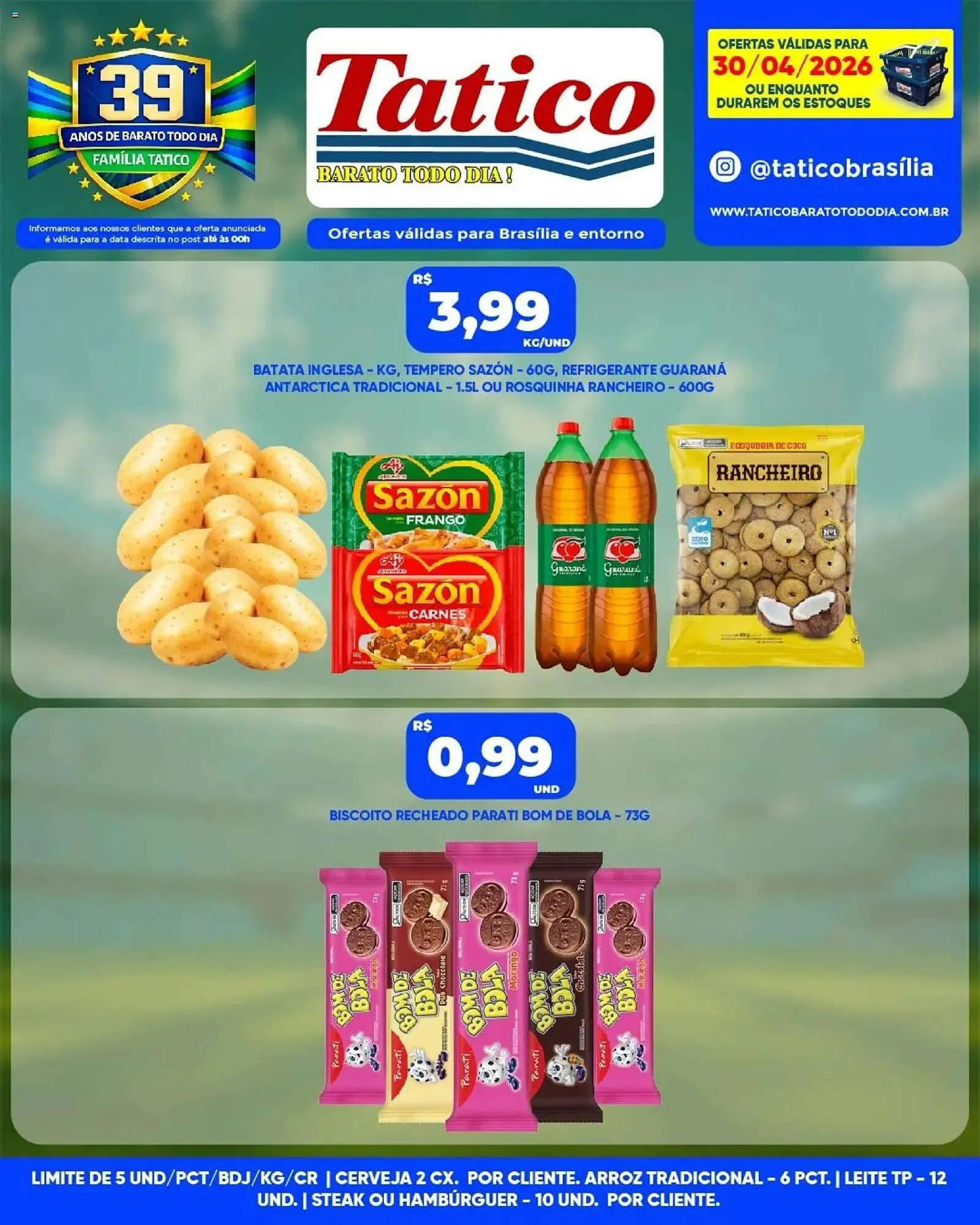 Encarte de Tabloide Tatico 30 de abril até 1 de maio 2026 - Pagina 1