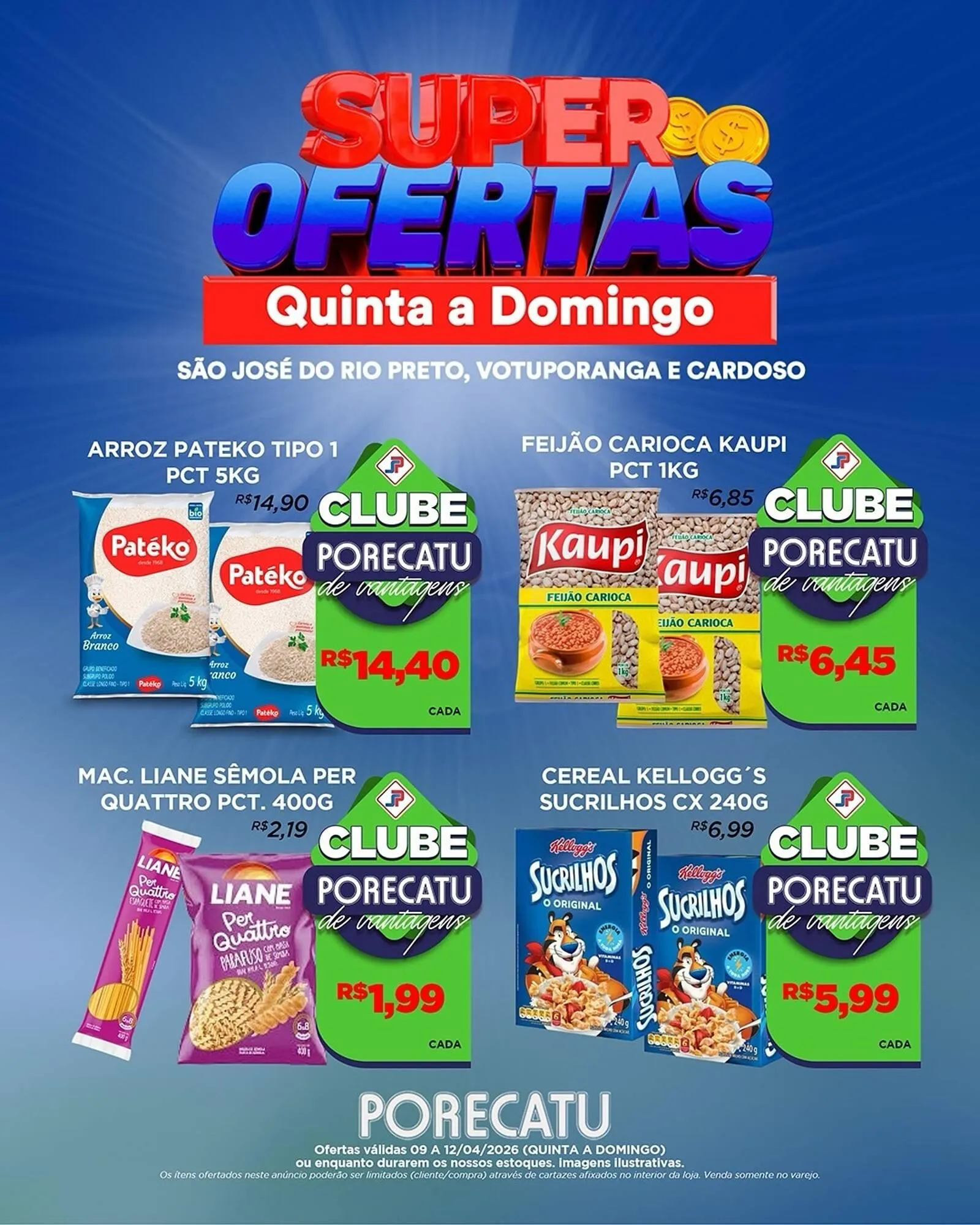 Encarte de Catálogo Supermercado Porecatu 9 de abril até 12 de abril 2026 - Pagina 3
