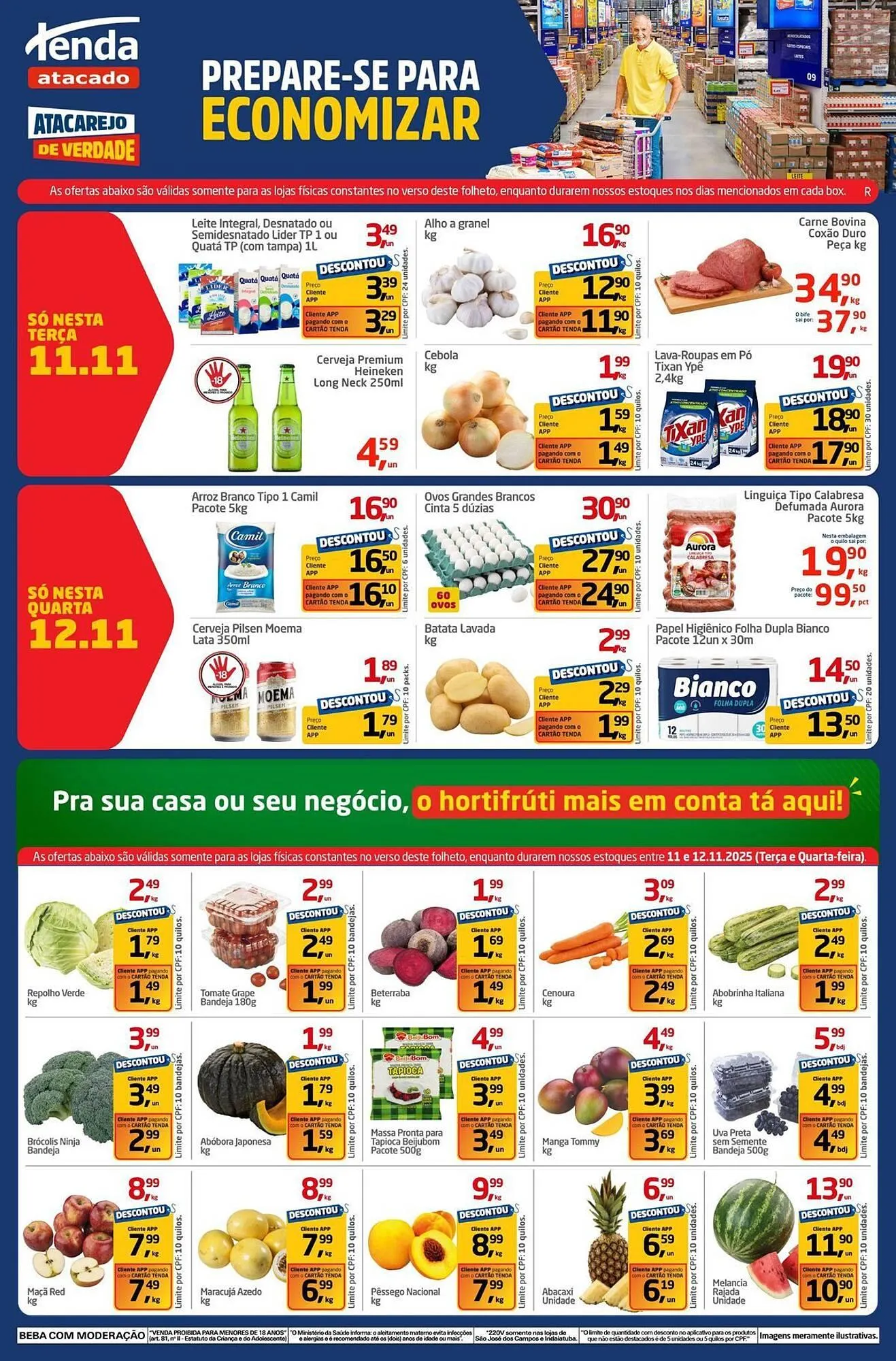 Encarte de Folheto Tenda Atacado 11 de novembro até 12 de novembro 2025 - Pagina 1