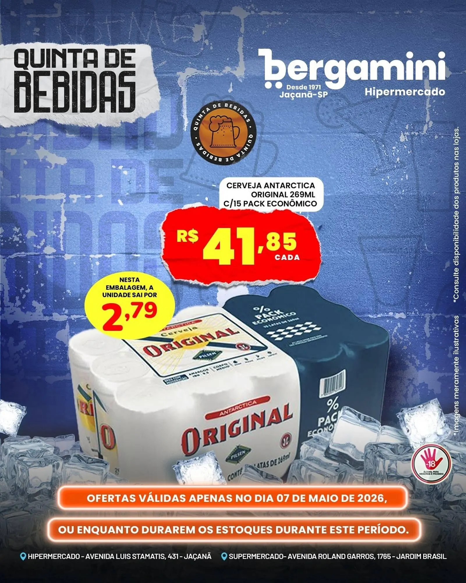 Encarte de Catálogo Supermercado Bergamini 7 de maio até 10 de maio 2026 - Pagina 1