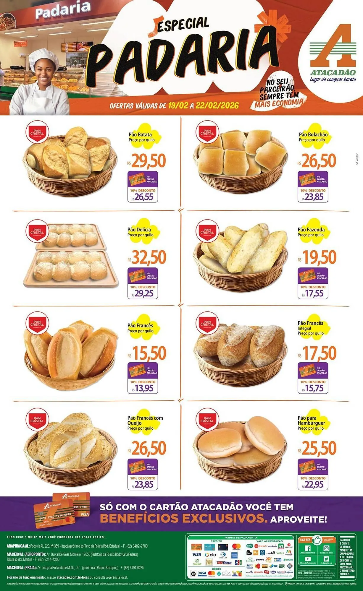 Encarte de Folheto Atacadão 19 de fevereiro até 22 de fevereiro 2026 - Pagina 1