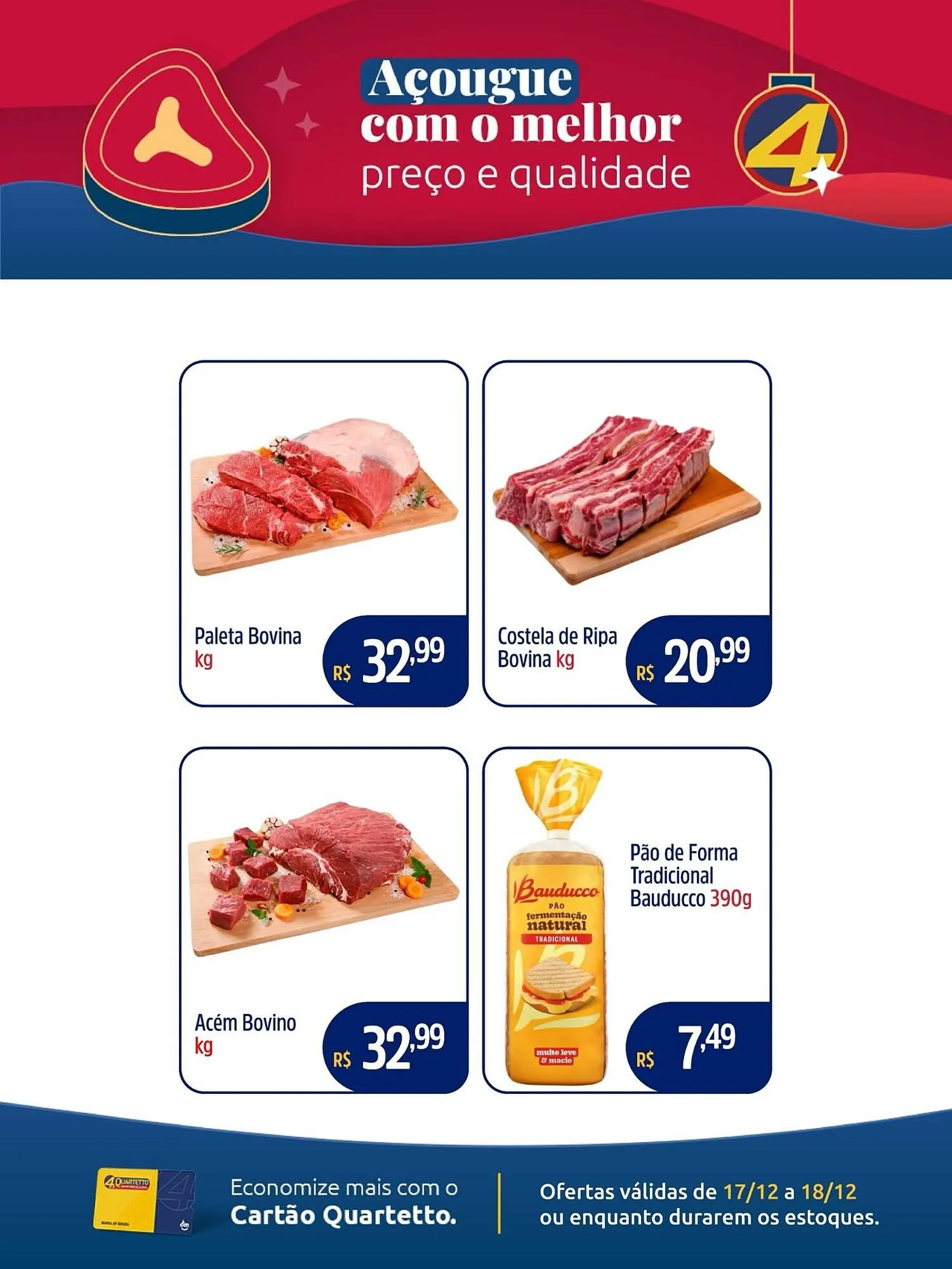 Encarte de Catálogo Quartetto Supermercados 17 de dezembro até 18 de dezembro 2025 - Pagina 2