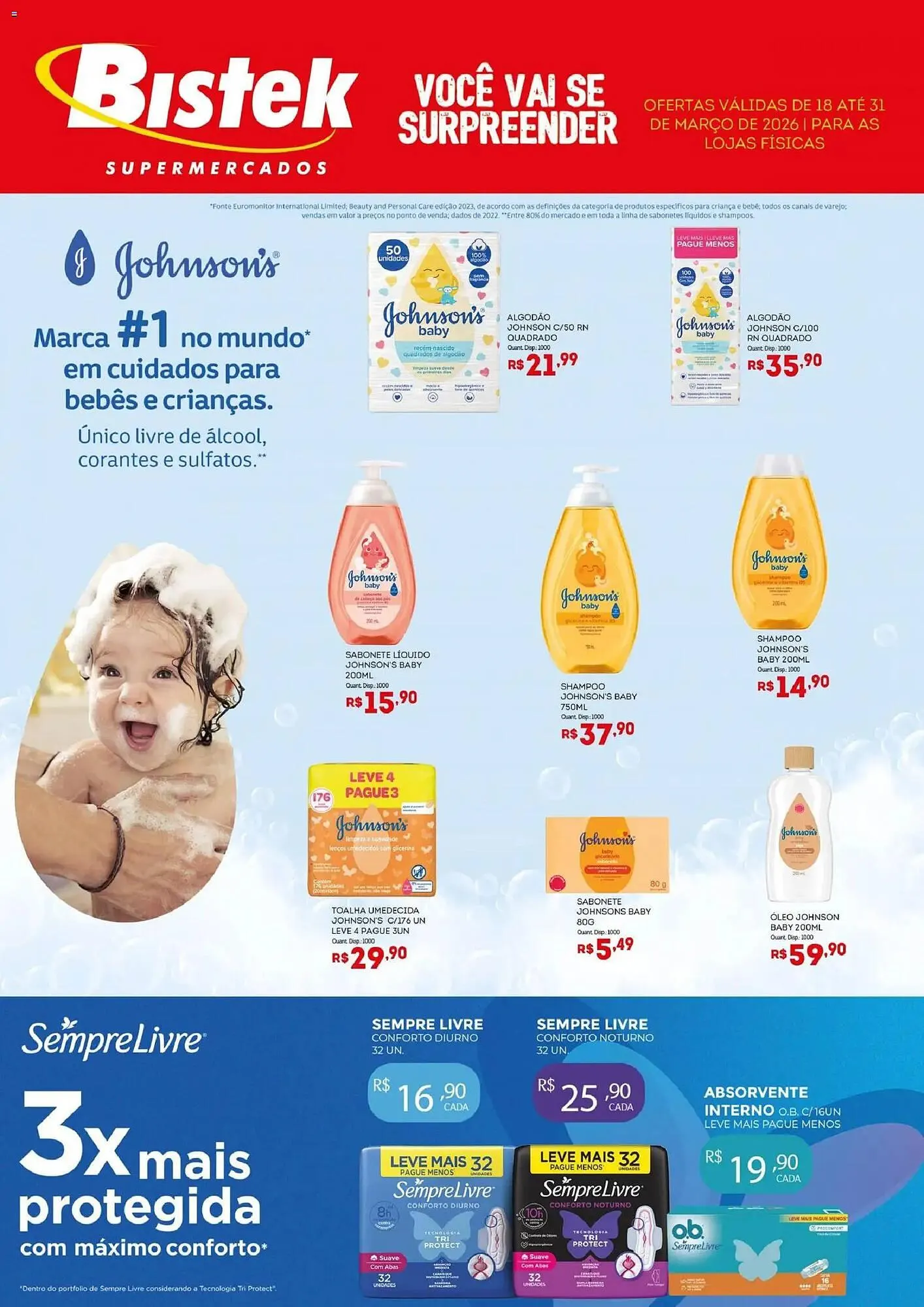 Encarte de Encarte Bistek Supermercados 18 de março até 31 de março 2026 - Pagina 1