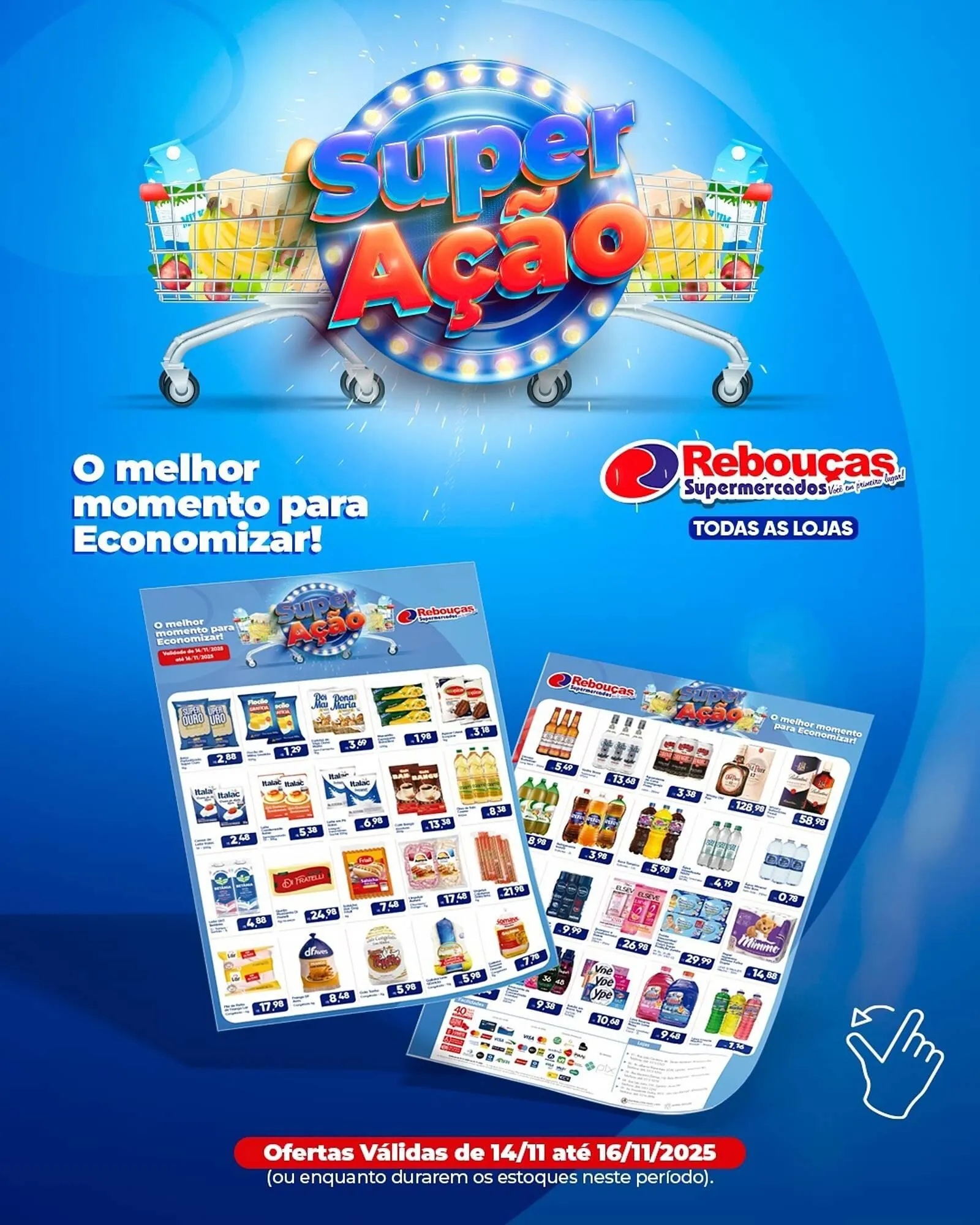 Encarte de Catálogo Rebouças Supermercados 14 de novembro até 16 de novembro 2025 - Pagina 1