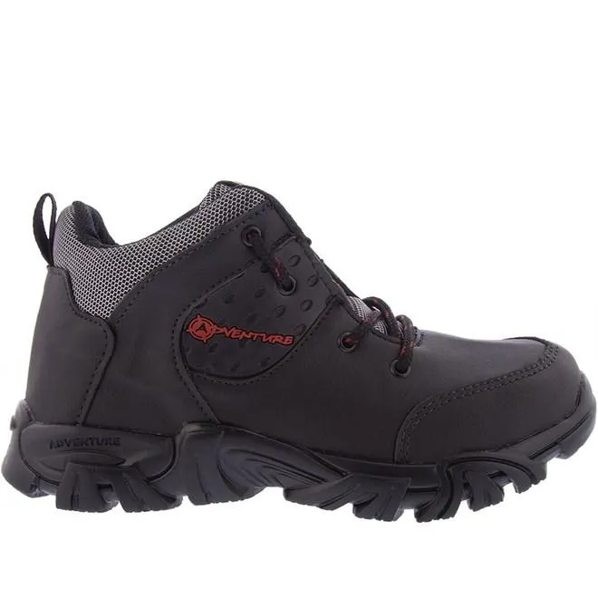 Bota Trekking Infantil Cross Road Detalhe Recortes Preto