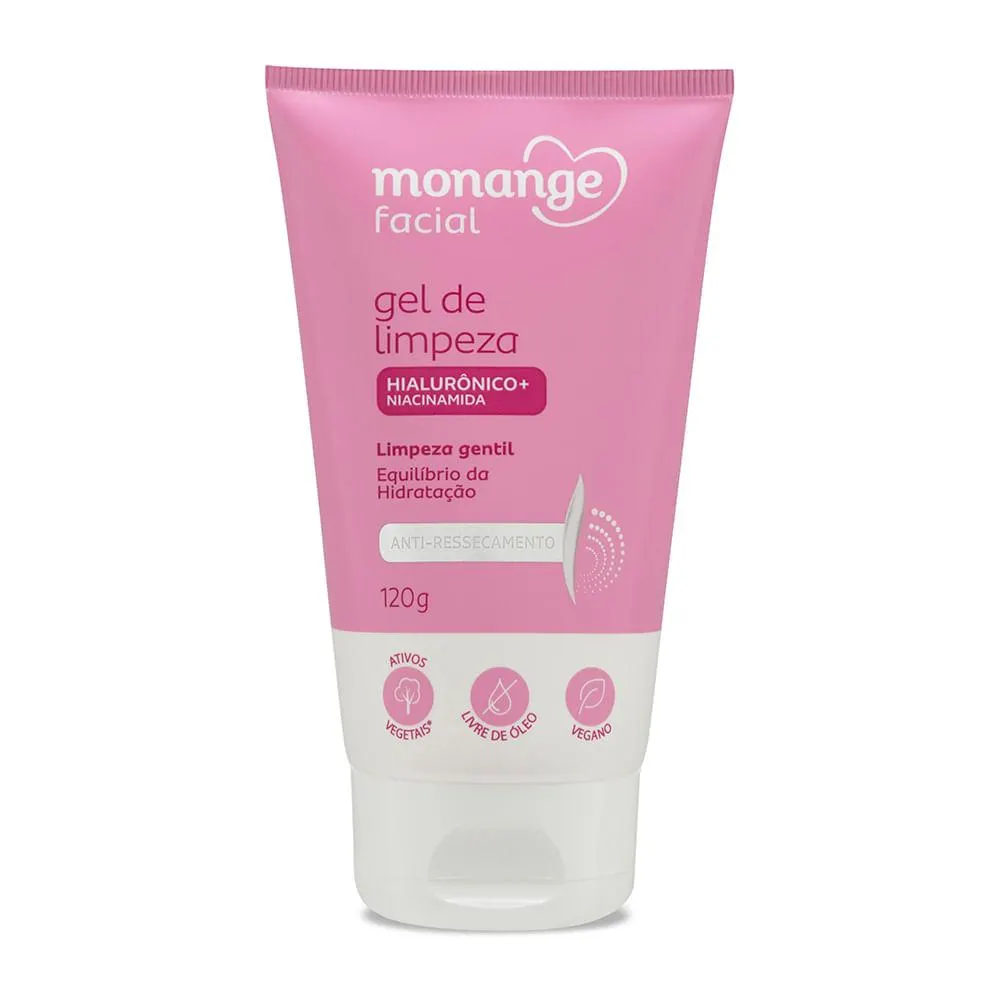 Gel Limpeza Facial Monange 120g