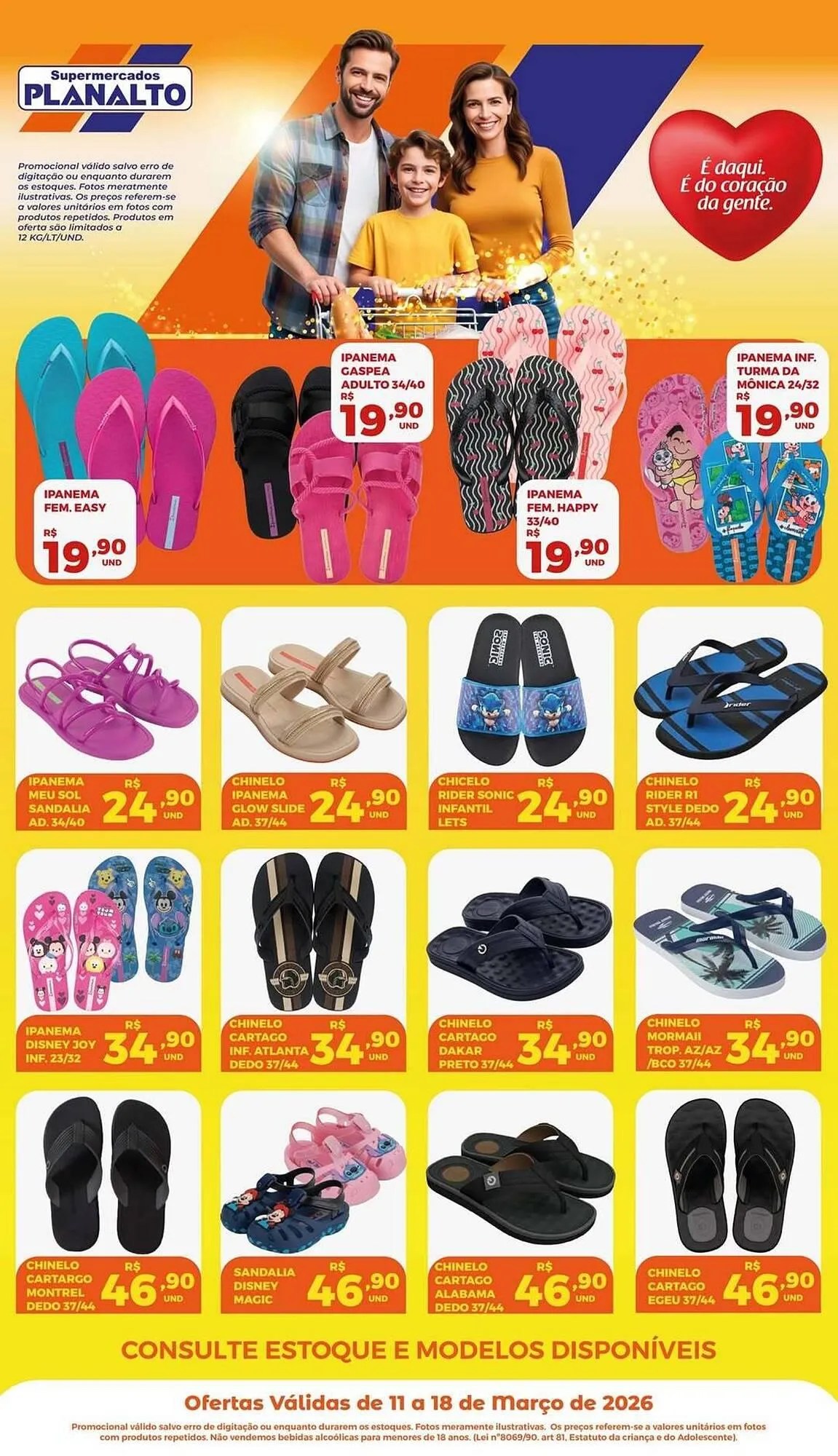 Encarte de Catálogo Supermercados Planalto 13 de março até 18 de março 2026 - Pagina 1