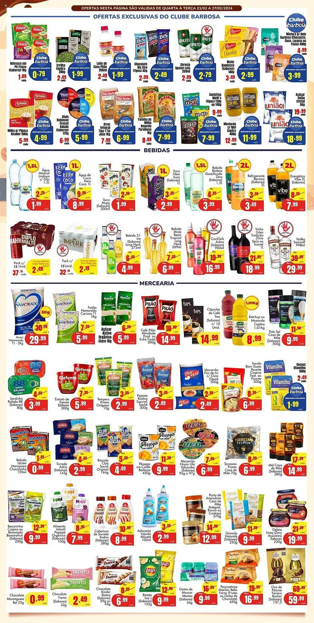 Encarte de Catálogo Barbosa Supermercados 21 de fevereiro até 27 de fevereiro 2024 - Pagina 3