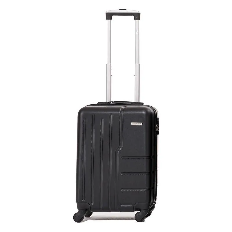 Mala Viagem Bordo Lince 20" Rodinhas 360º 10kg Alça Telescópica Abs Preta LM1272 - honeyhome