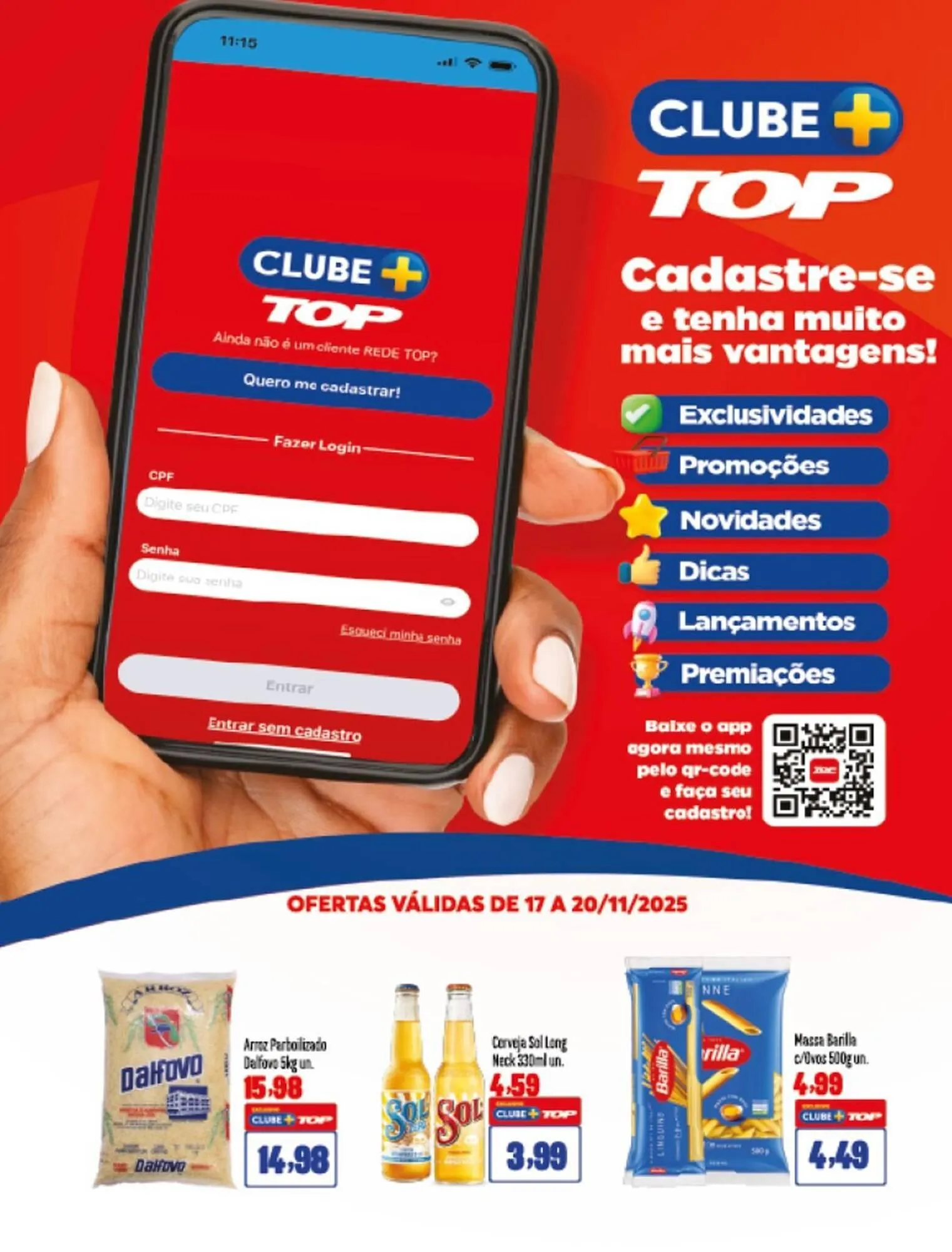 Encarte de Encarte Rede Top 17 de novembro até 20 de novembro 2025 - Pagina 1