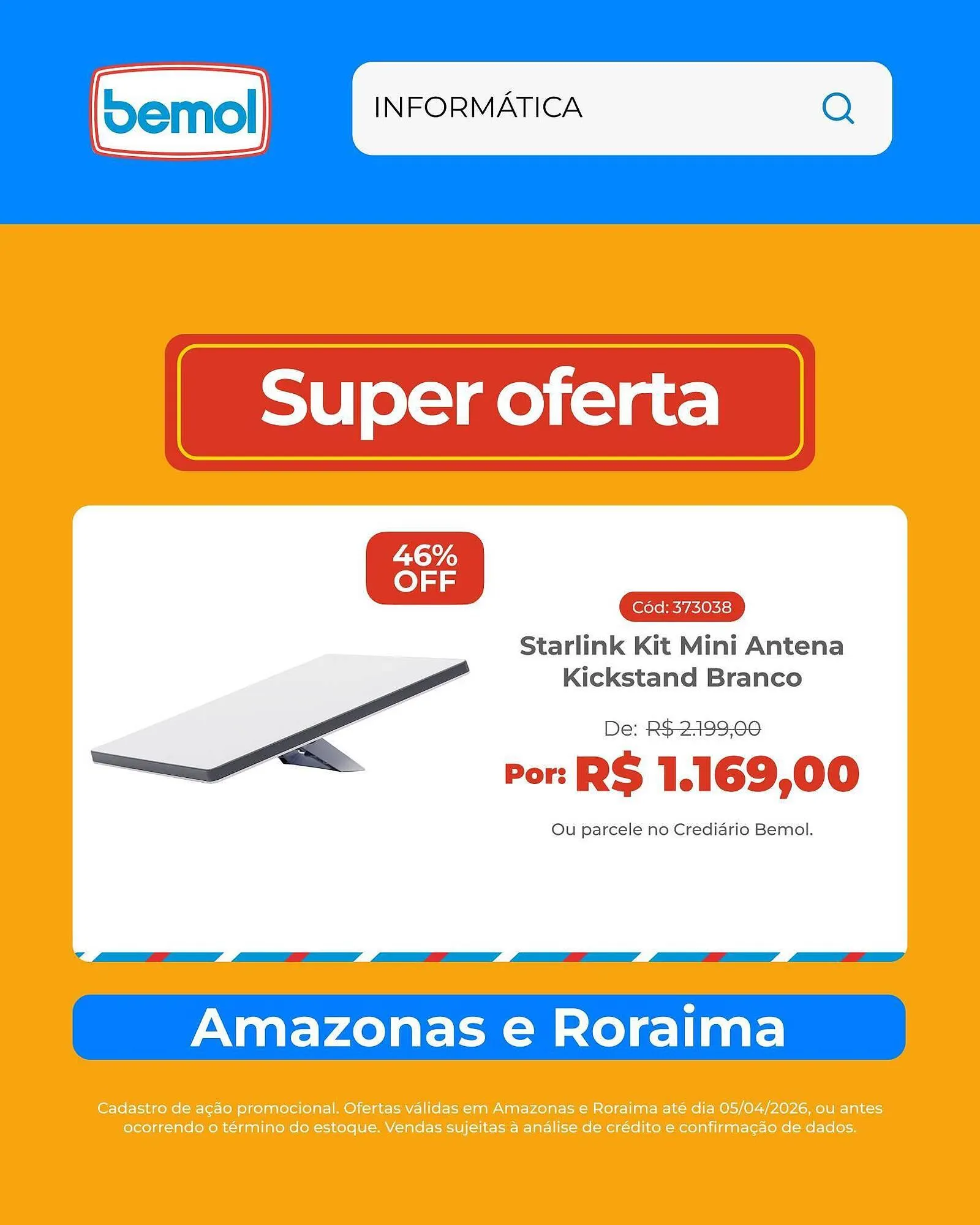 Encarte de Encarte Bemol 5 de abril até 5 de abril 2026 - Pagina 1