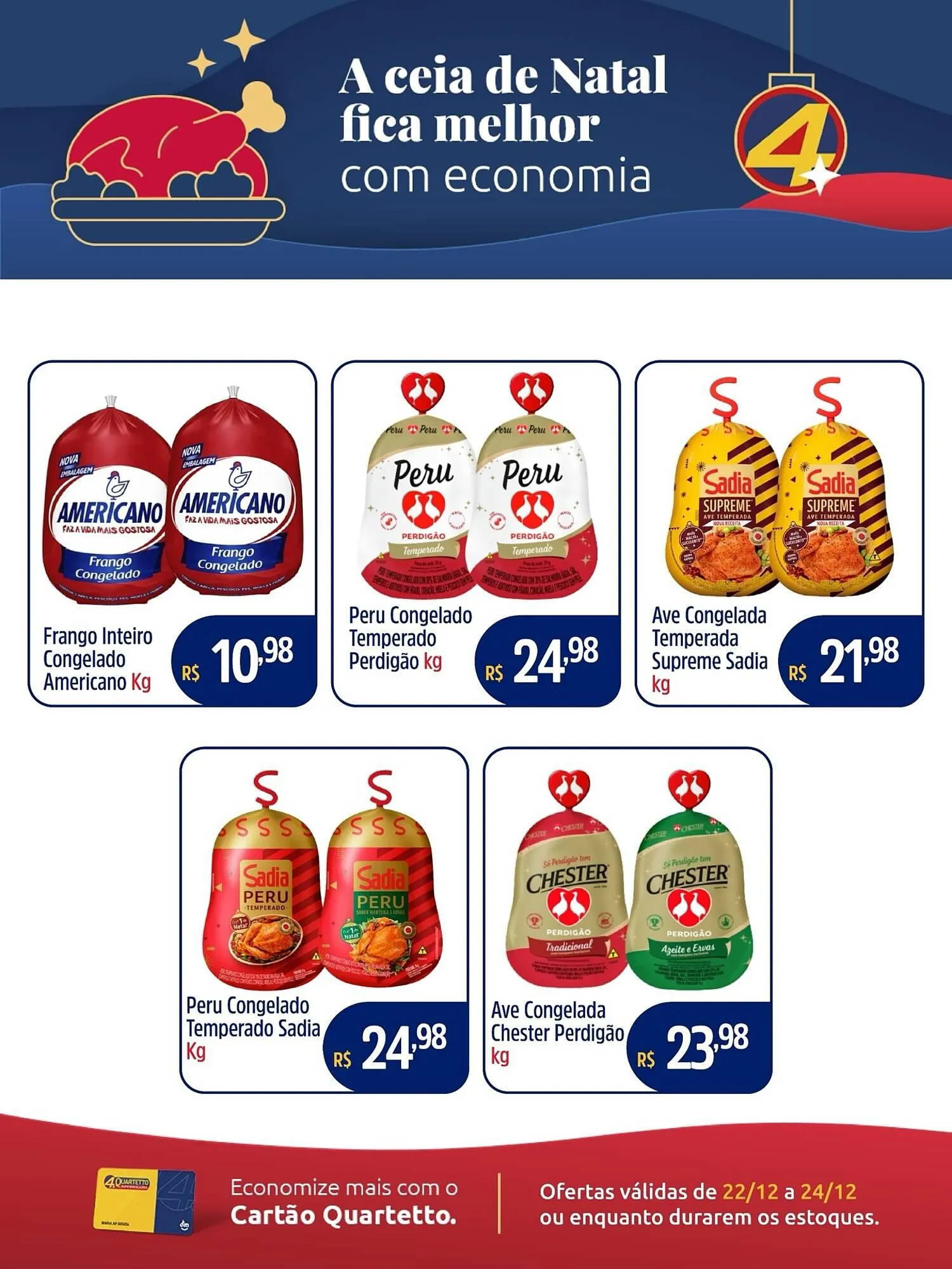 Encarte de Catálogo Quartetto Supermercados 22 de dezembro até 24 de dezembro 2025 - Pagina 1