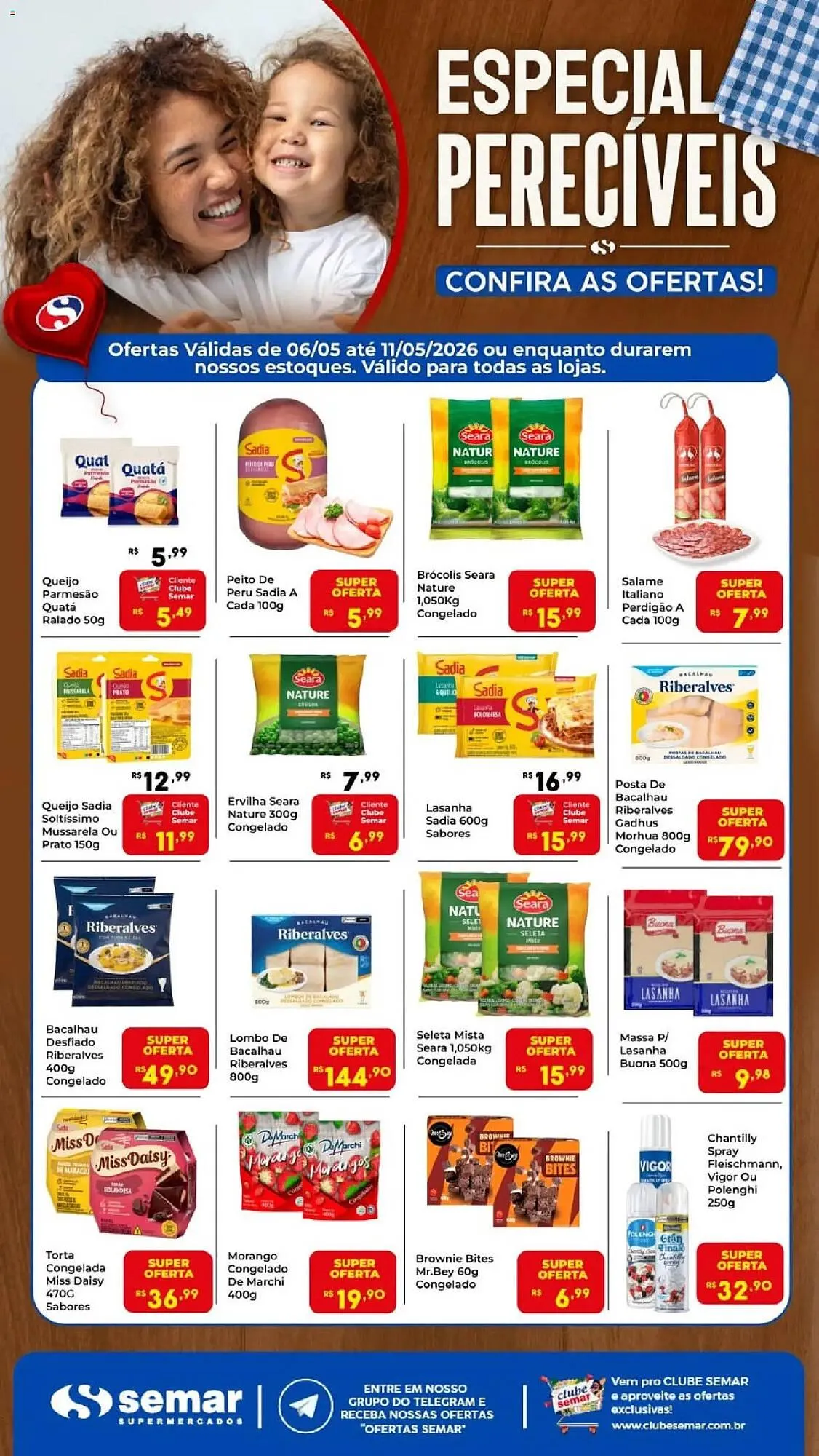 Encarte de Folheto Semar Supermercado 6 de maio até 11 de maio 2026 - Pagina 1