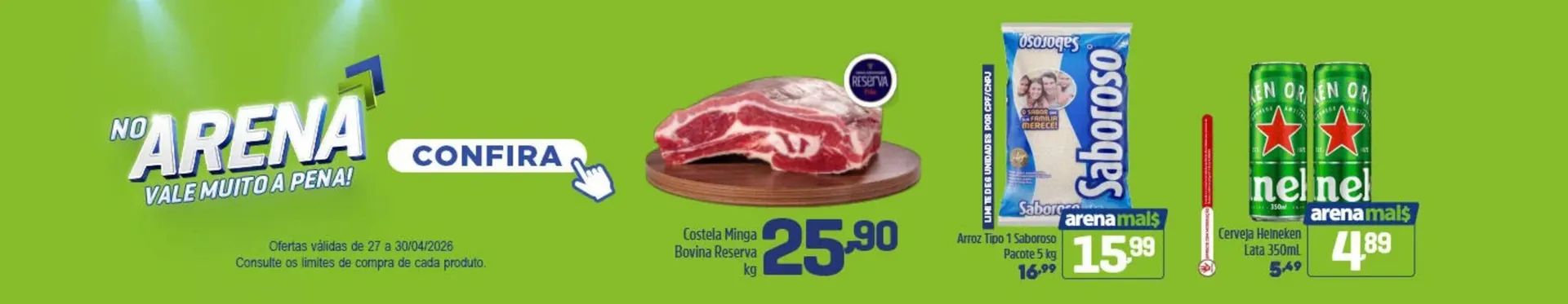 Encarte de Folheto Arena Atacado 27 de abril até 30 de abril 2026 - Pagina 1