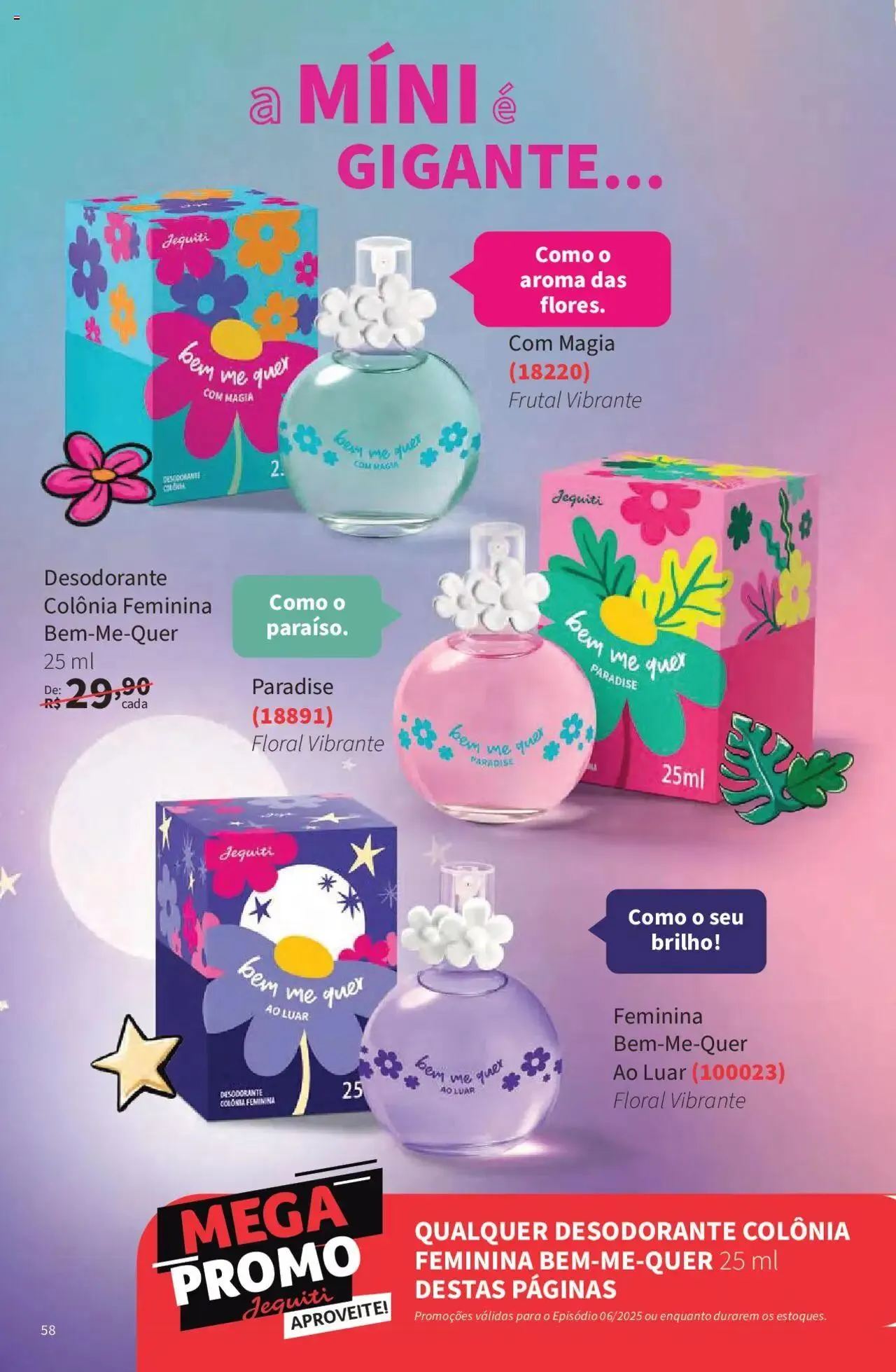 Encarte de Jequiti - Revista 06/2025 21 de abril até 16 de maio 2025 - Pagina 58