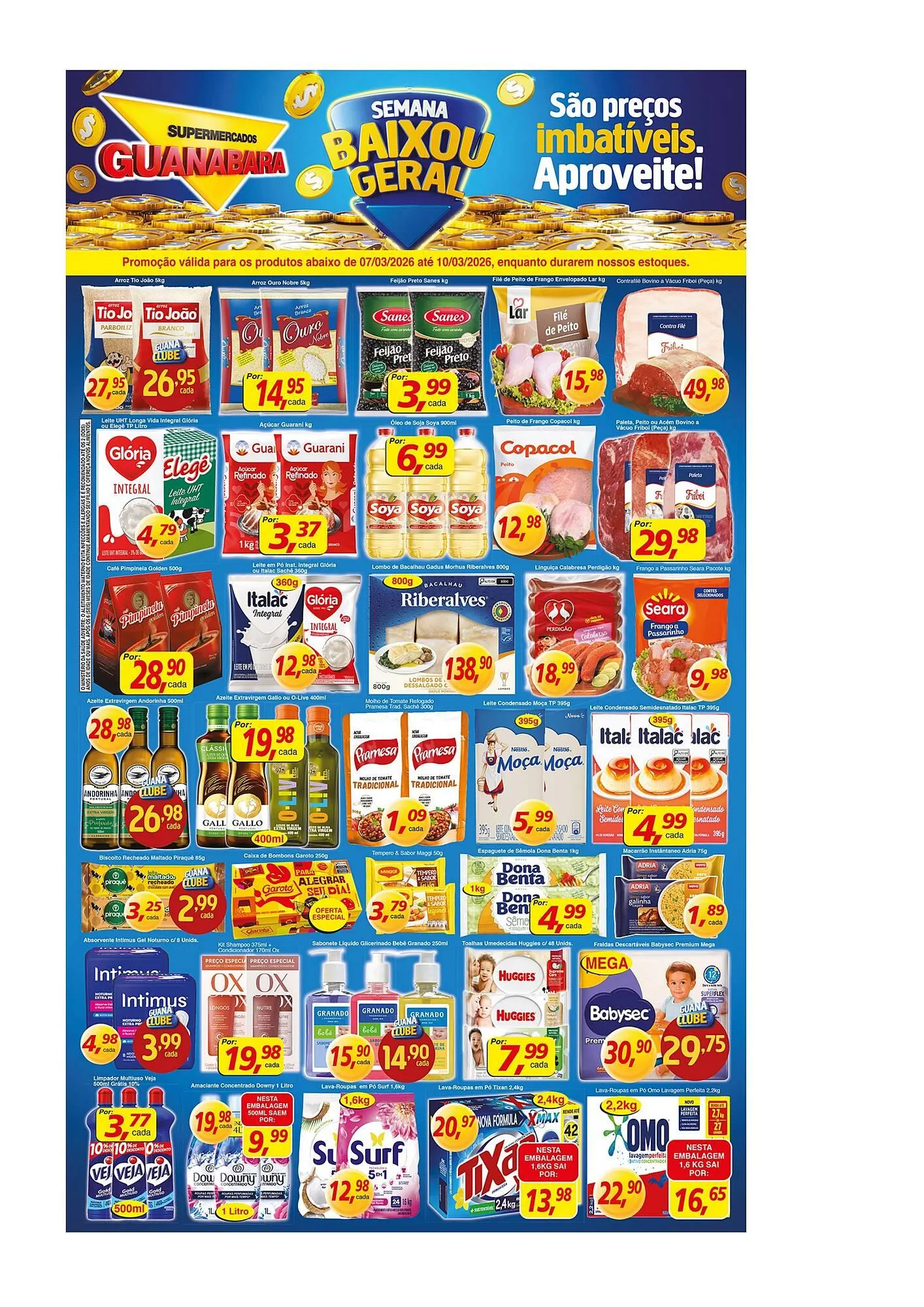 Encarte de Encarte Supermercados Guanabara 7 de março até 10 de março 2026 - Pagina 1