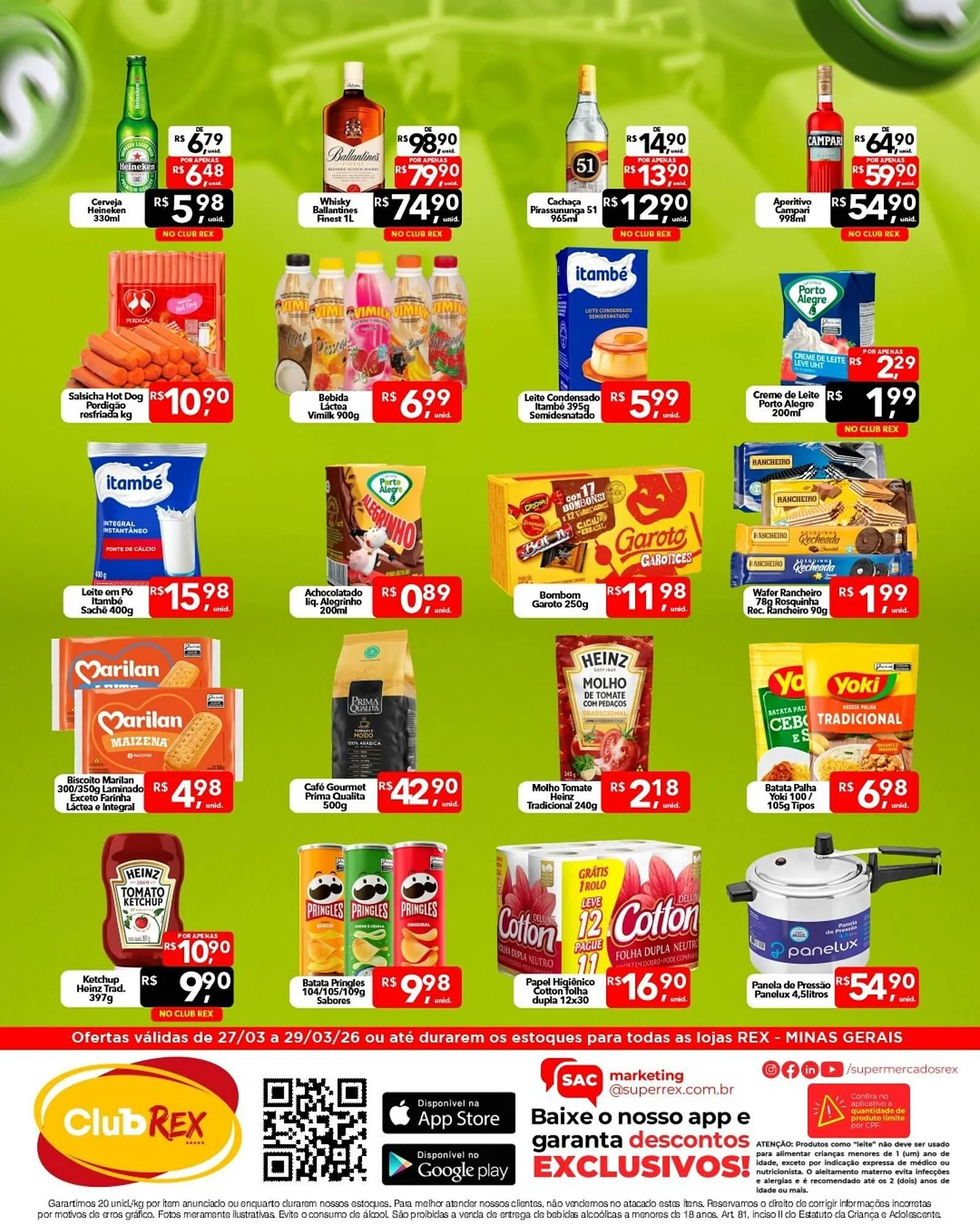 Encarte de Catálogo Supermercados Rex 27 de março até 29 de março 2026 - Pagina 2