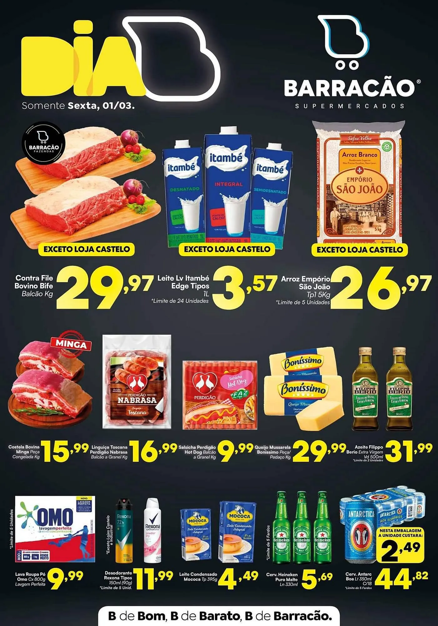Encarte de Catálogo Barracão Supermercado 1 de março até 1 de março 2024 - Pagina 1