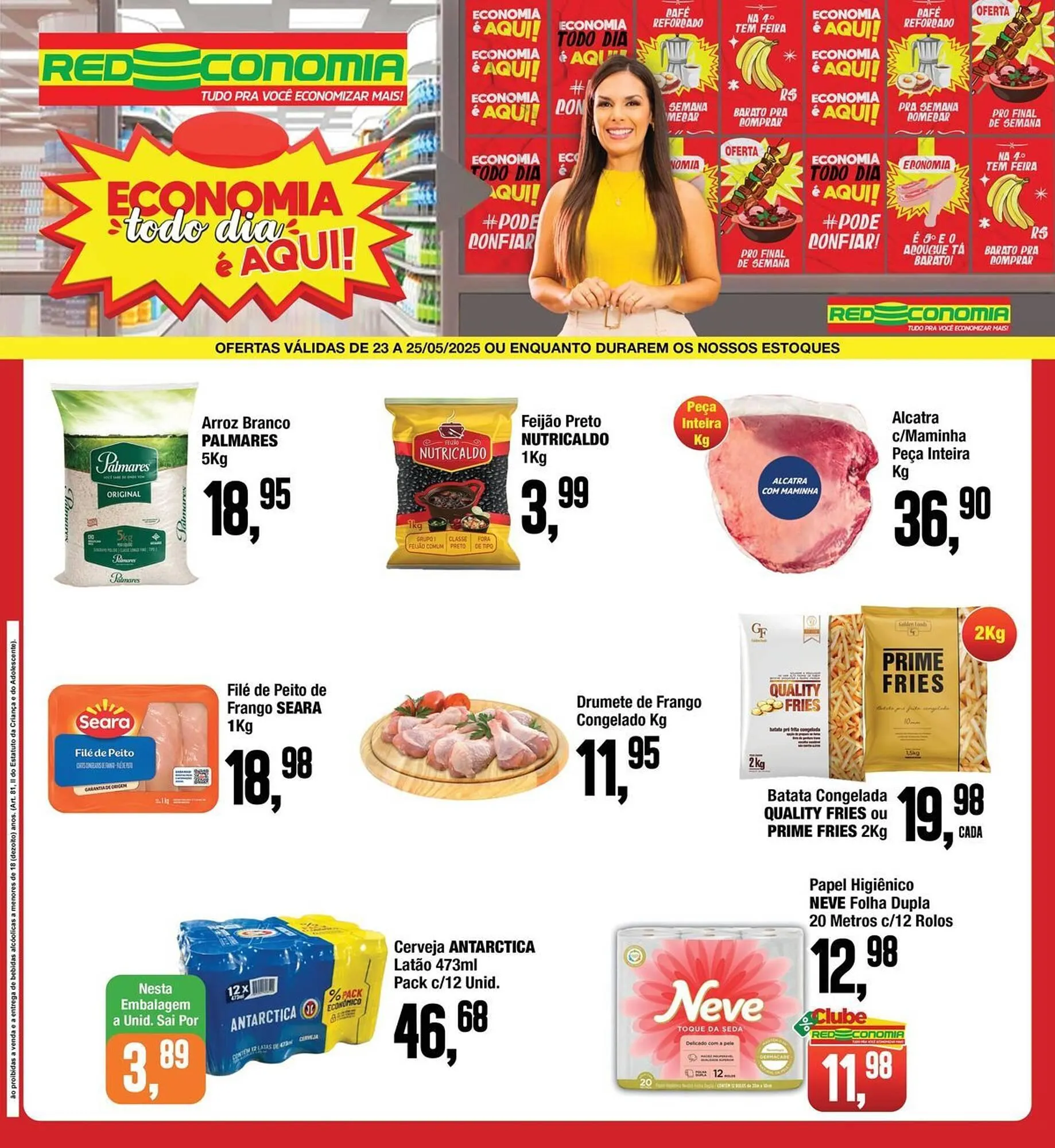 Encarte de Catálogo Rede Economia 23 de maio até 25 de maio 2025 - Pagina 1